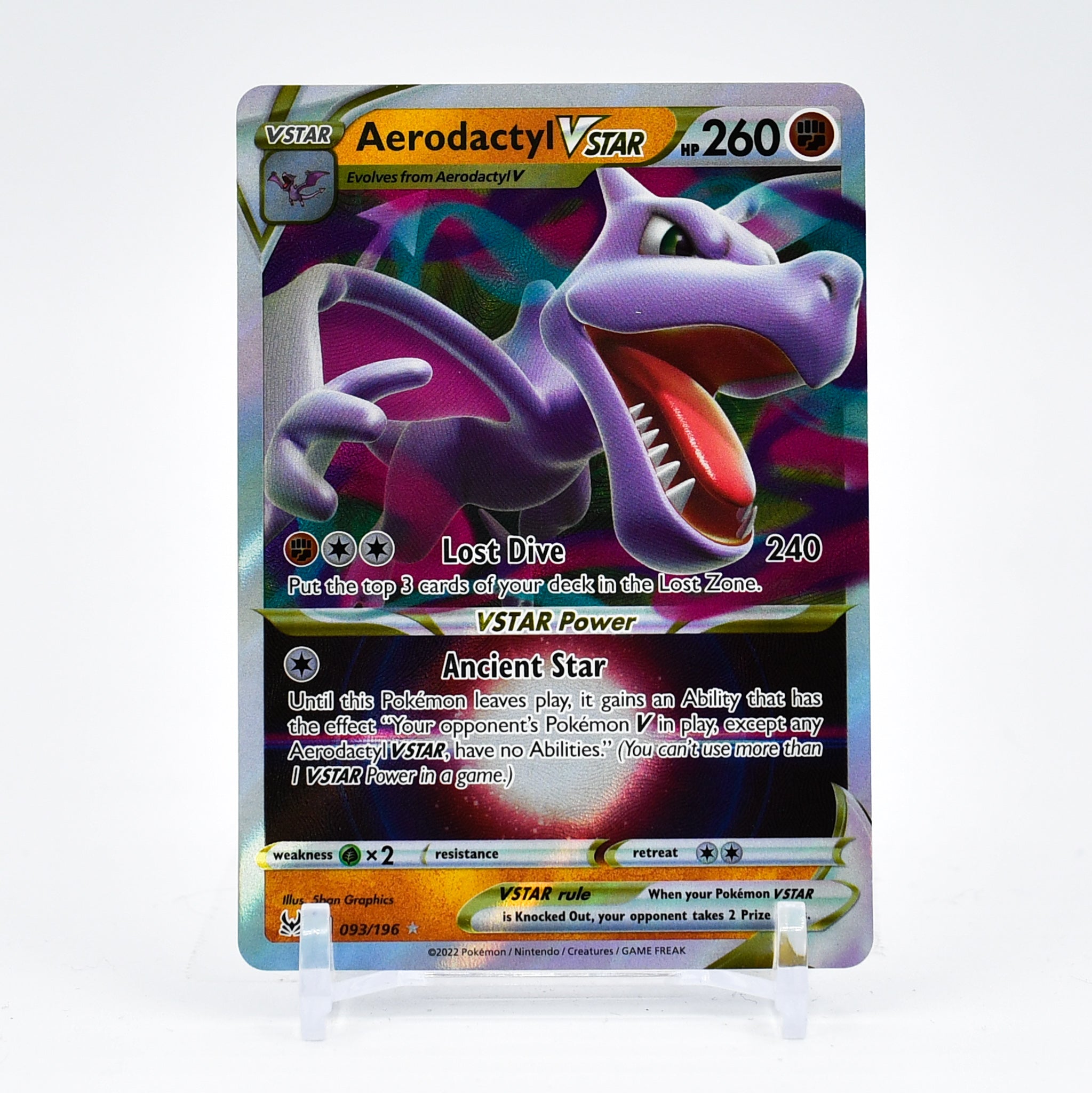 Aerodactyl Vstar - 093/196 Lost Origin Ultra Rare Pokemon - NM/MINT