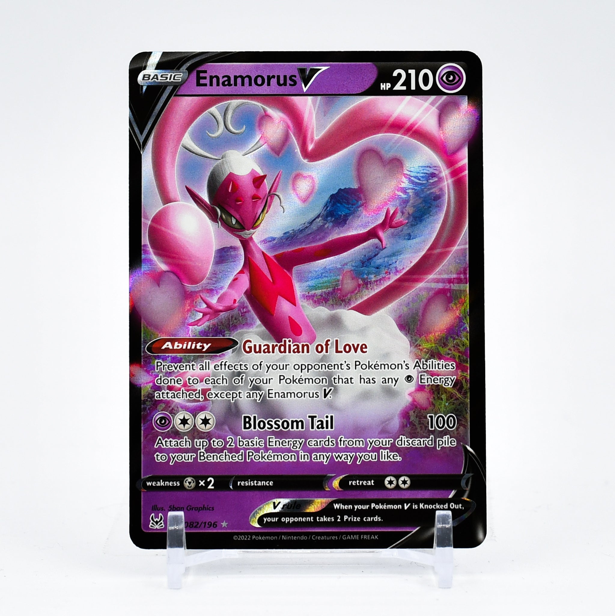 Enamorus V - 082/196 Lost Origin Ultra Rare Pokemon - NM/MINT