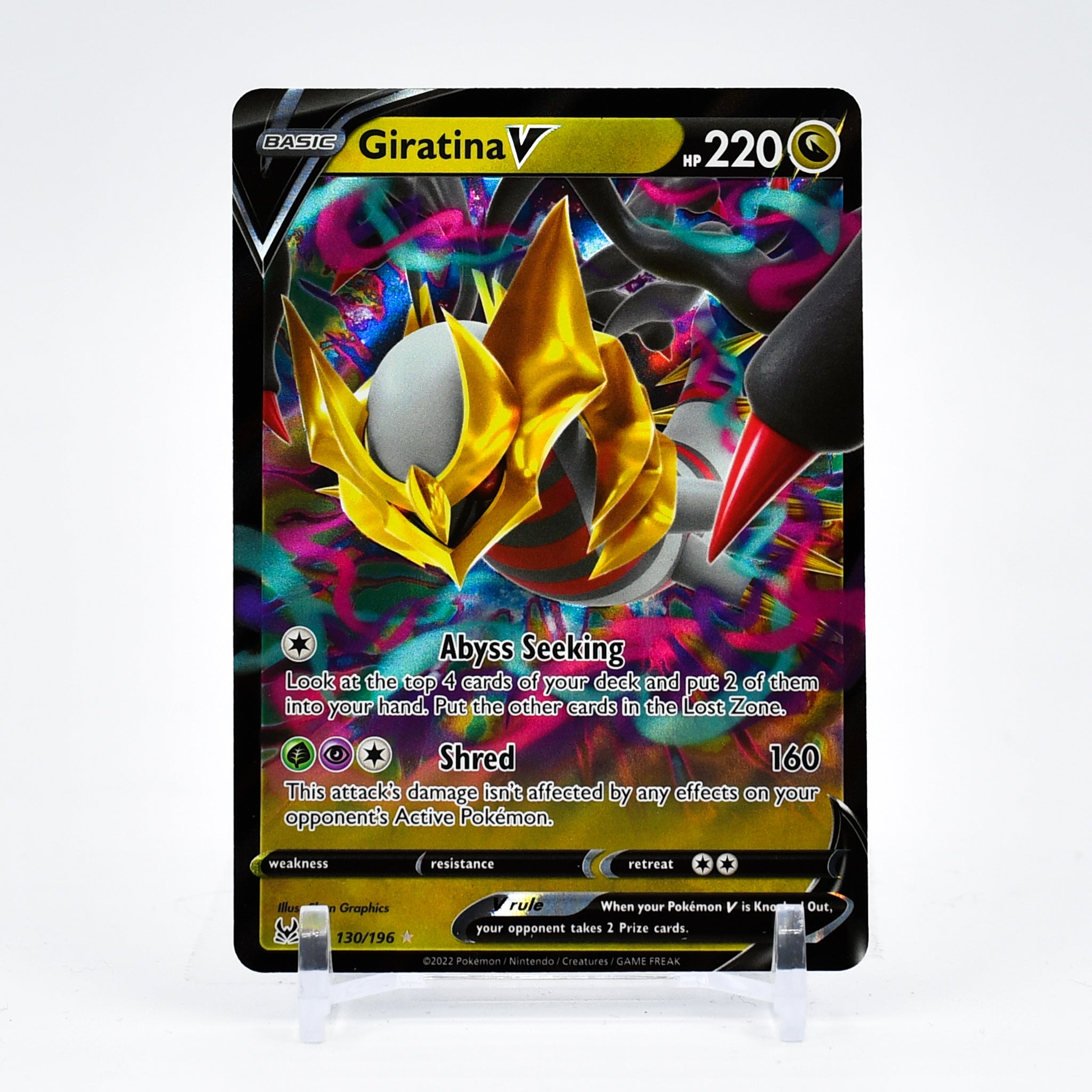 Giratina V - 130/196 Lost Origin Ultra Rare Pokemon - NM/MINT