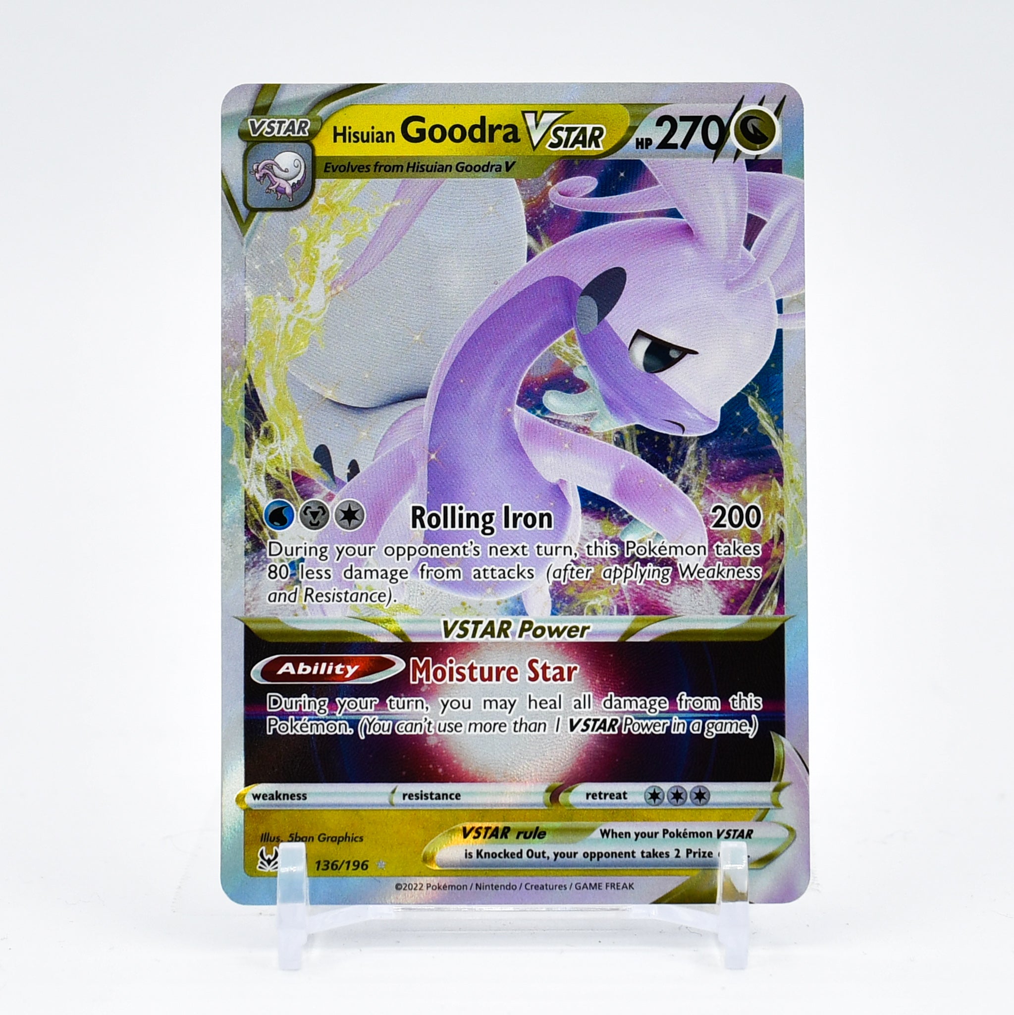 Hisuian Goodra Vstar - 136/196 Lost Origin Ultra Rare Pokemon - NM/MINT