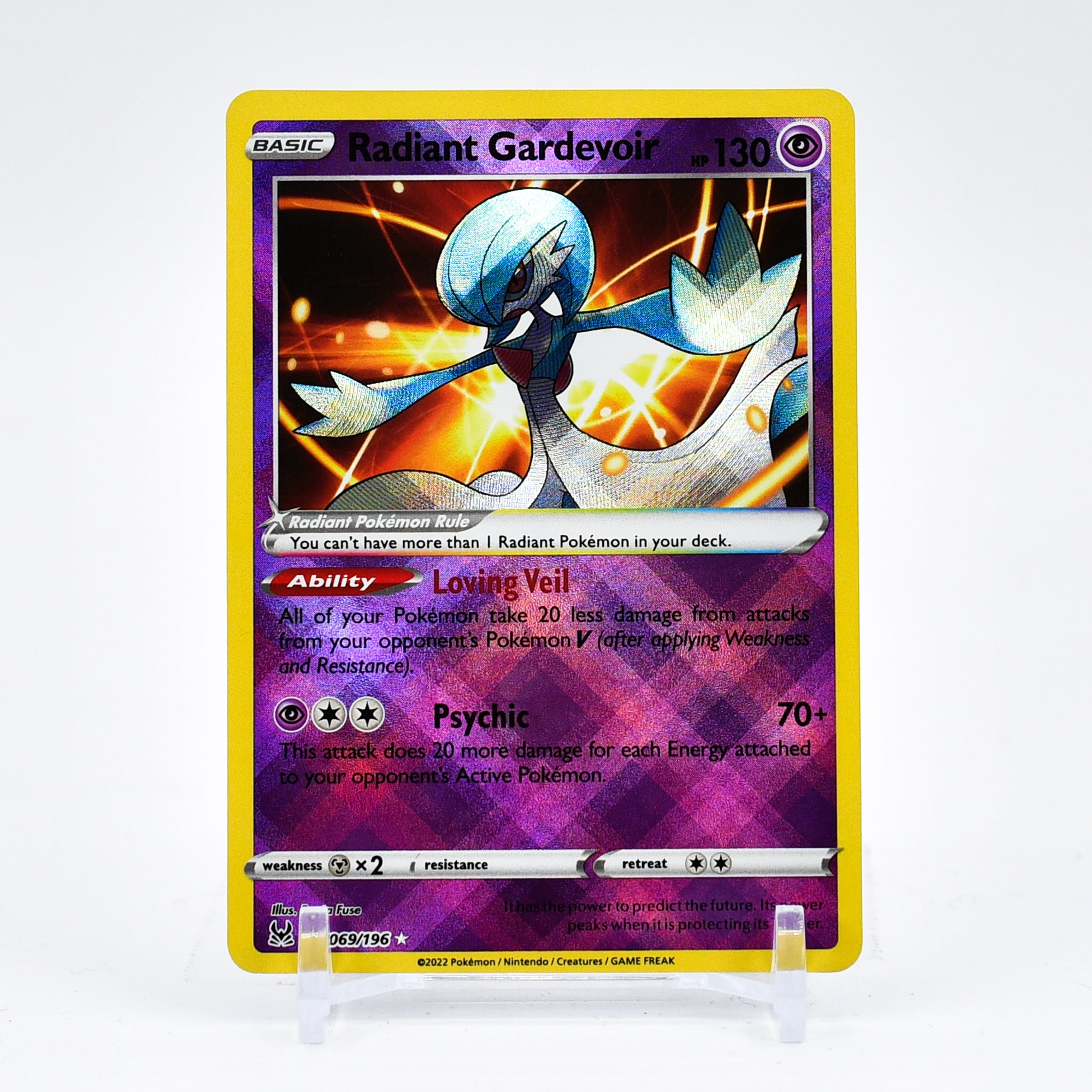 Radiant Gardevoir - 069/196 Lost Origin SHINY Holo Rare Pokemon - NM/MINT