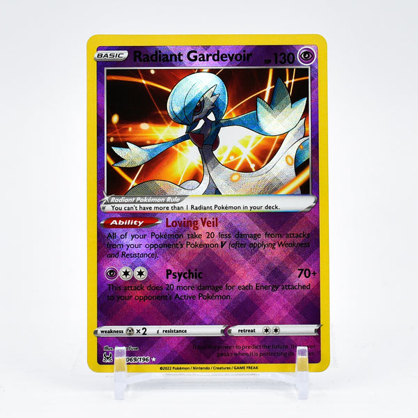 pokemon card 069 196 Radiant Gardevoir (069/196) [Sword & Shield: Lost Origin] Moderately Played Holofoil