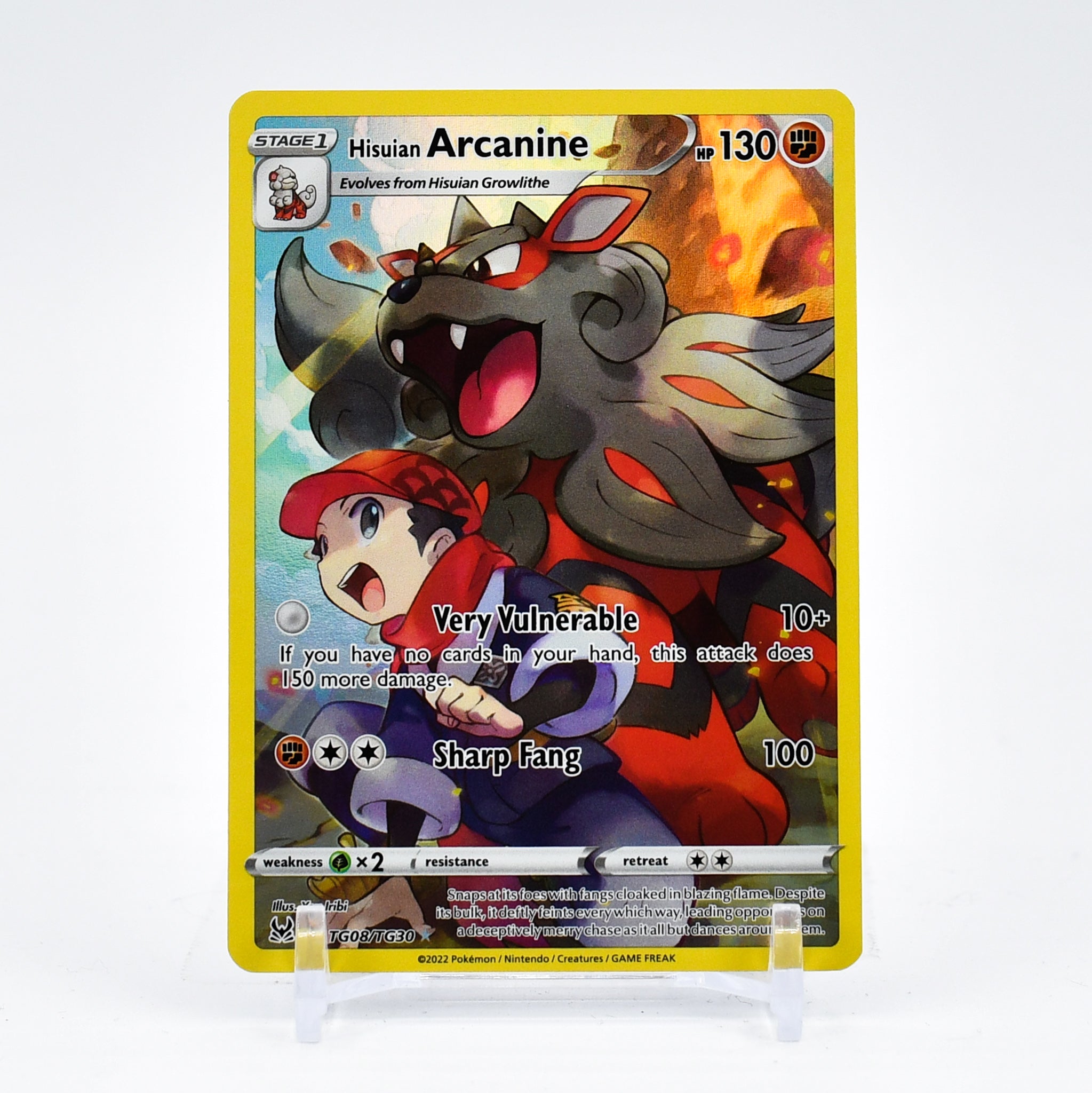 Hisuian Arcanine - TG08/TG30 Lost Origin CHARACTER RARE Pokemon - NM/MINT