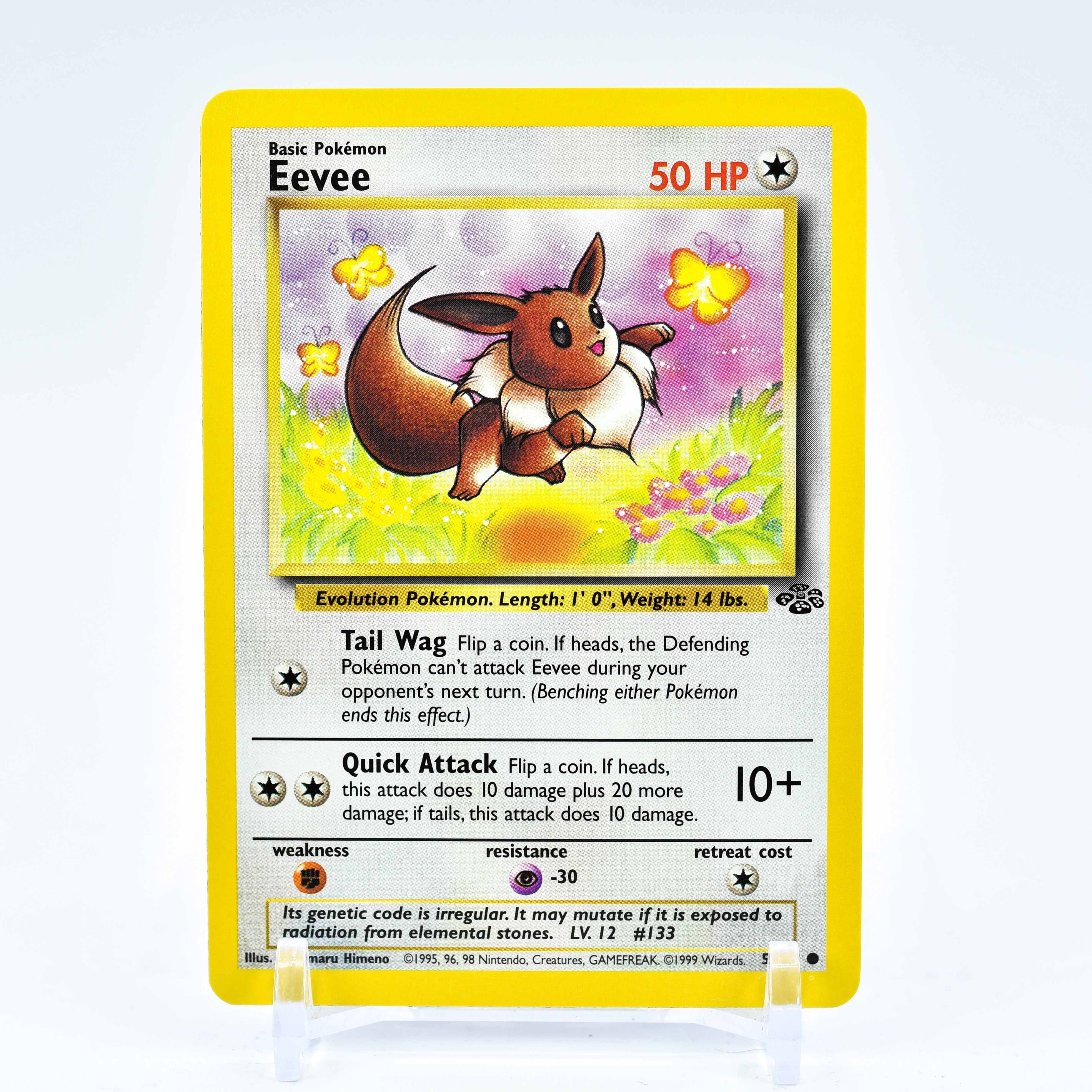 Eevee - 51/64 Jungle Unlimited Common Pokemon - NM