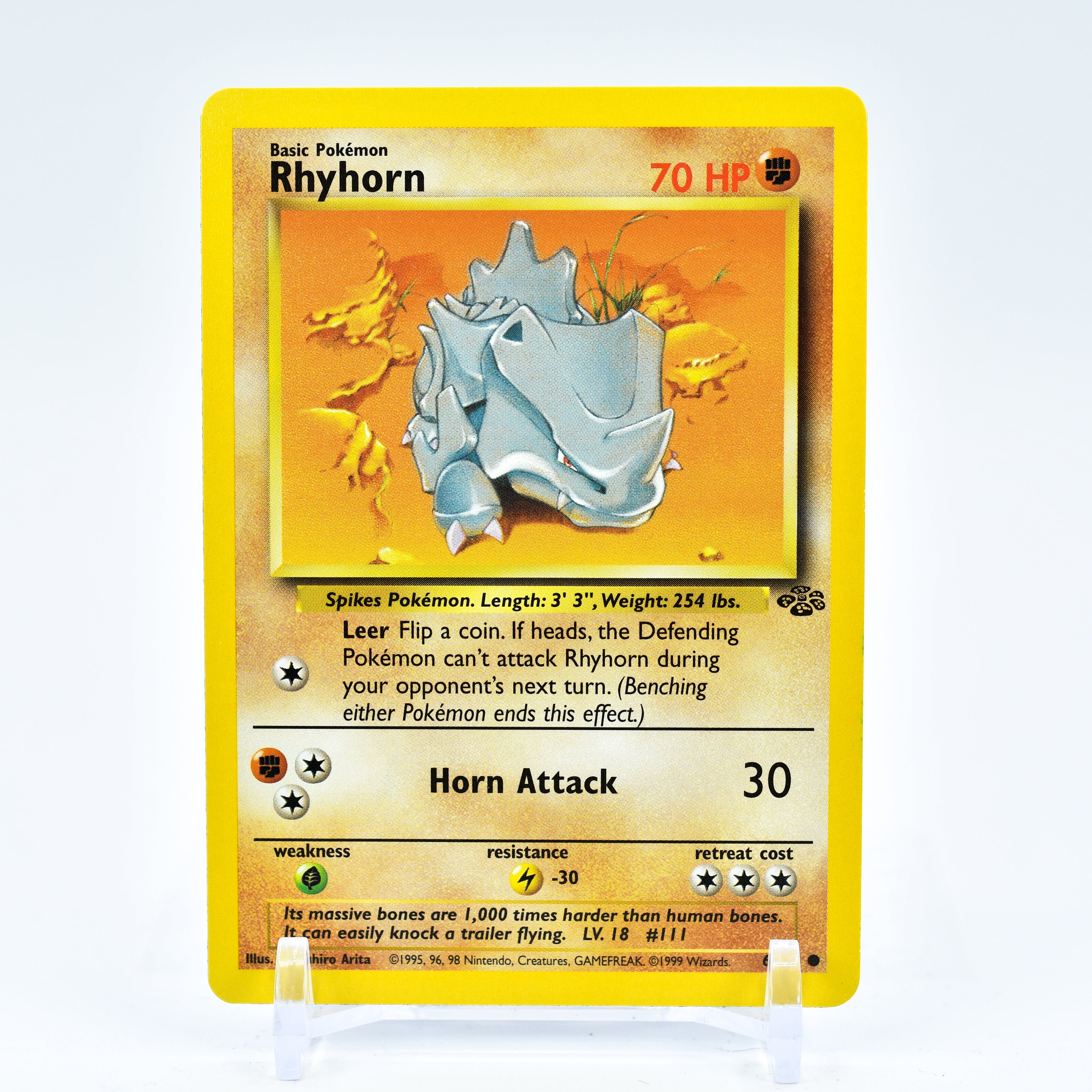 Rhyhorn - 61/64 Jungle Unlimited Common Pokemon - NM