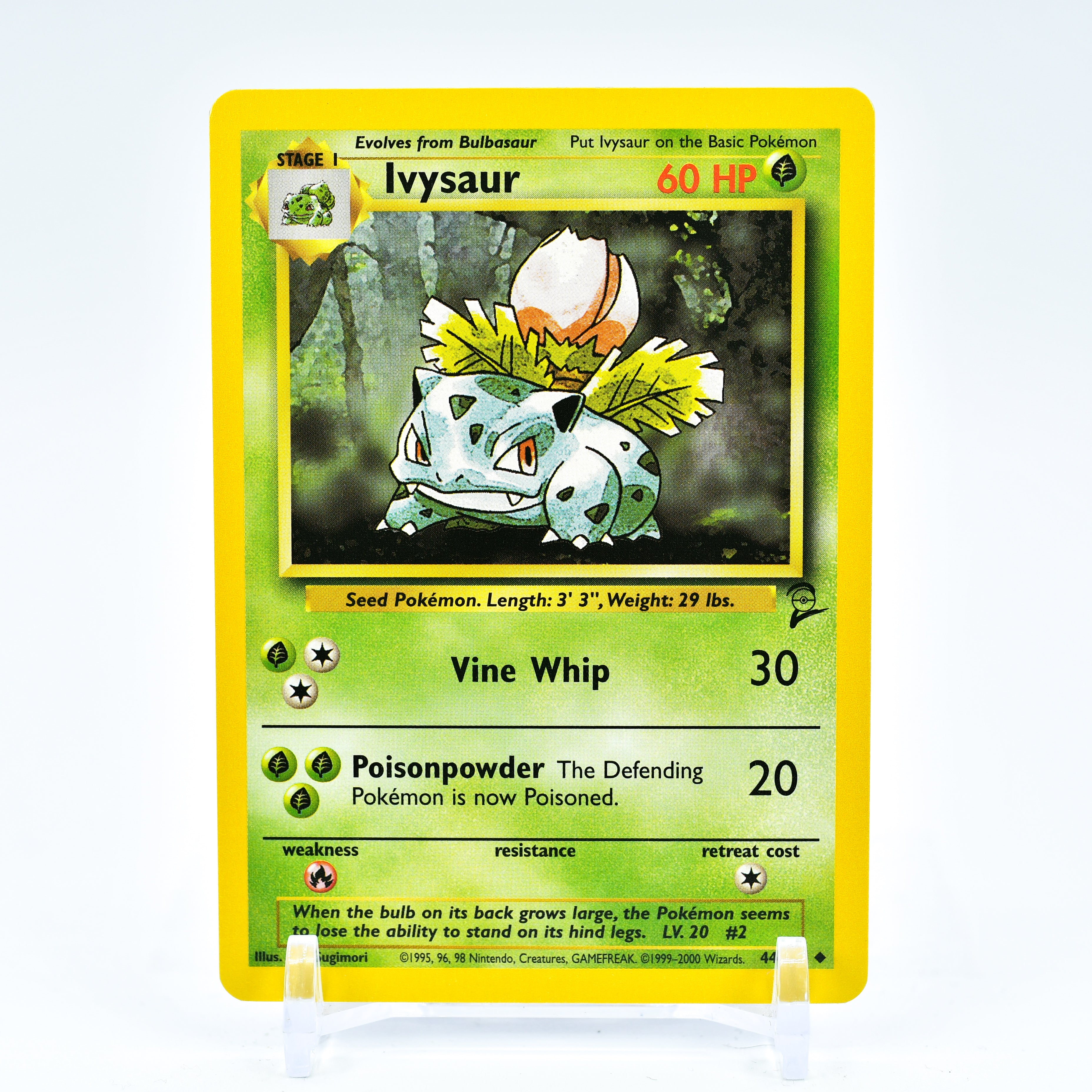 Ivysaur - 44/130 Base Set 2 Uncommon Pokemon - NM