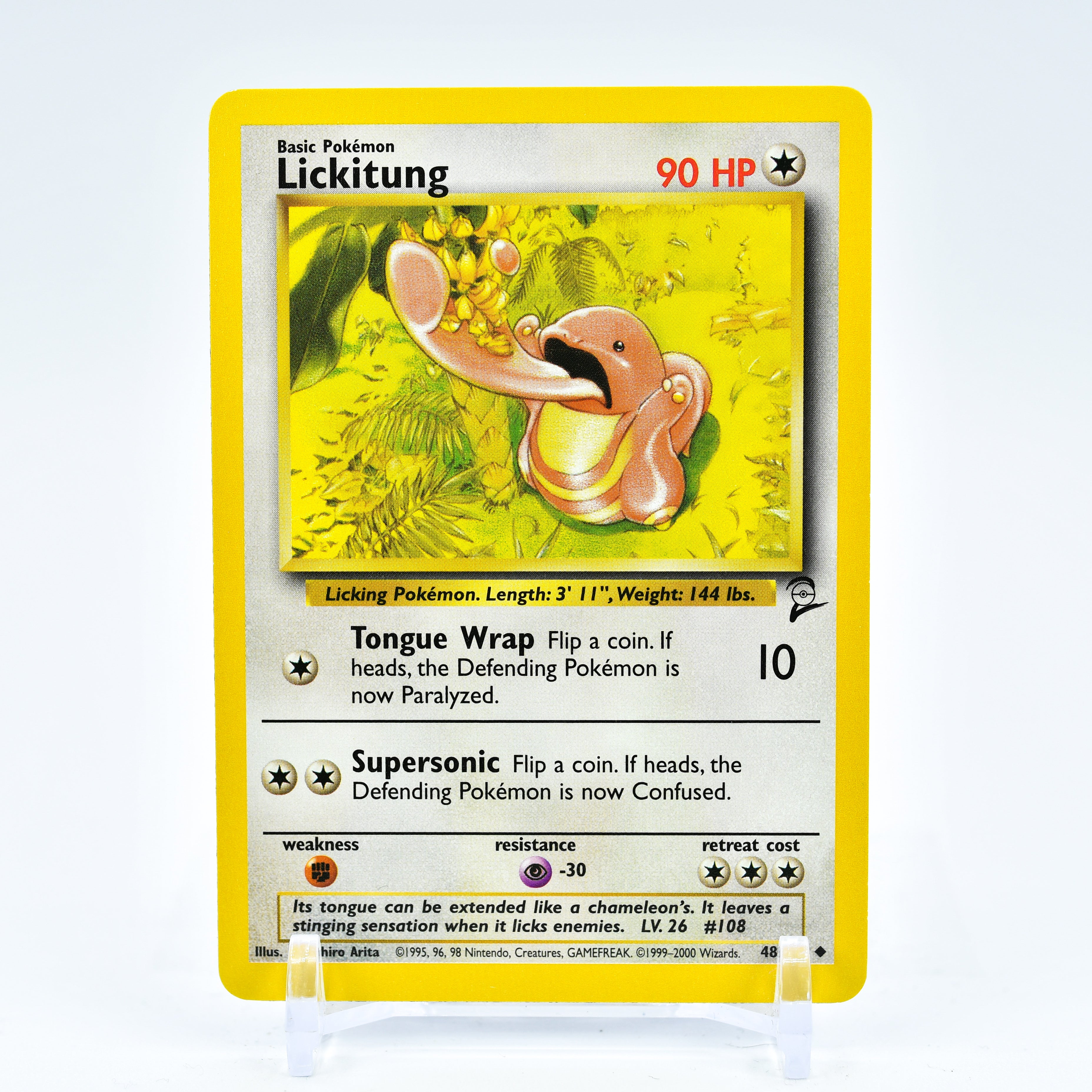 Lickitung - 48/130 Base Set 2 Uncommon Pokemon - NM