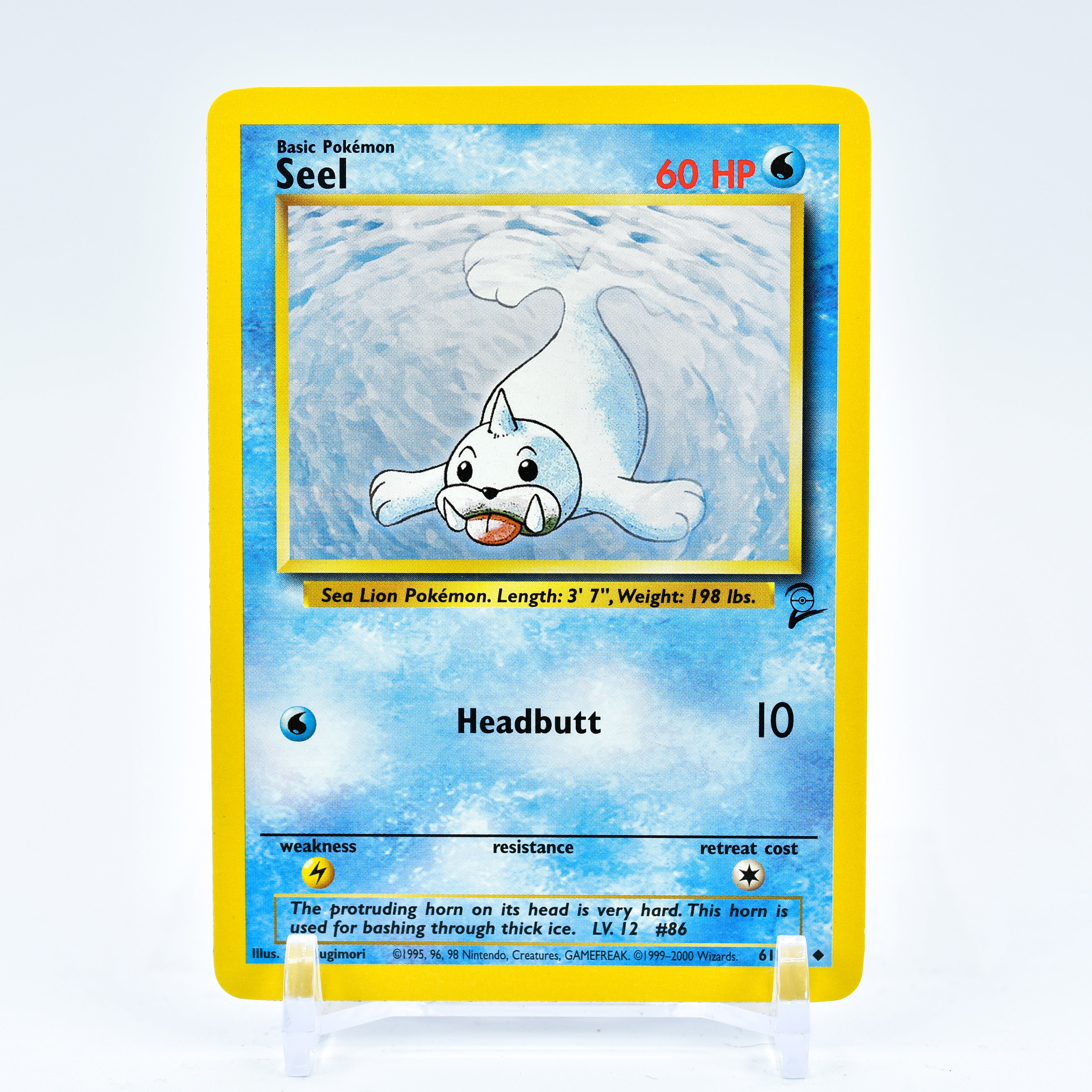 Seel - 61/130 Base Set 2 Uncommon Pokemon - NM