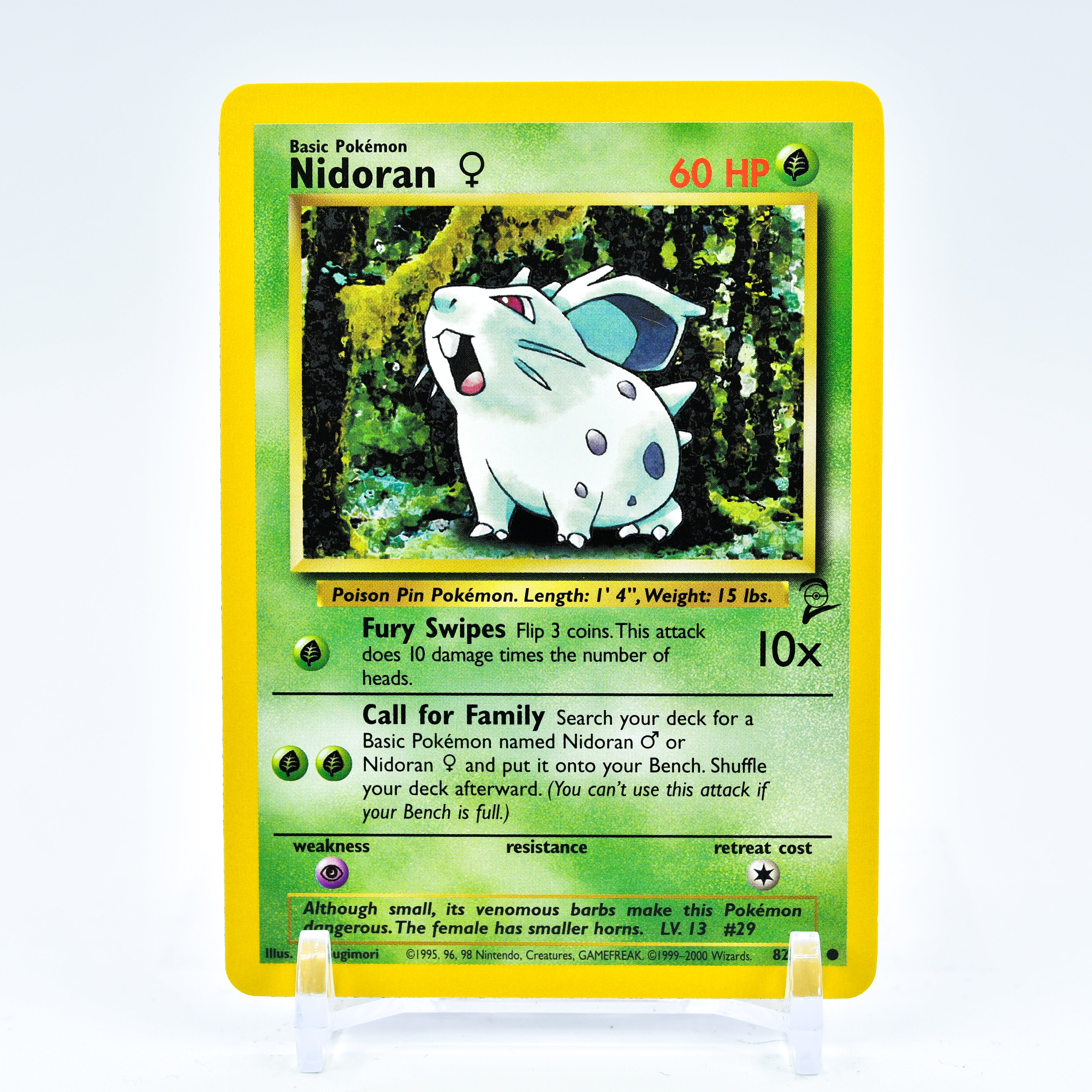 Nidoran (Female) - 82/130 Base Set 2 Common Pokemon - NM