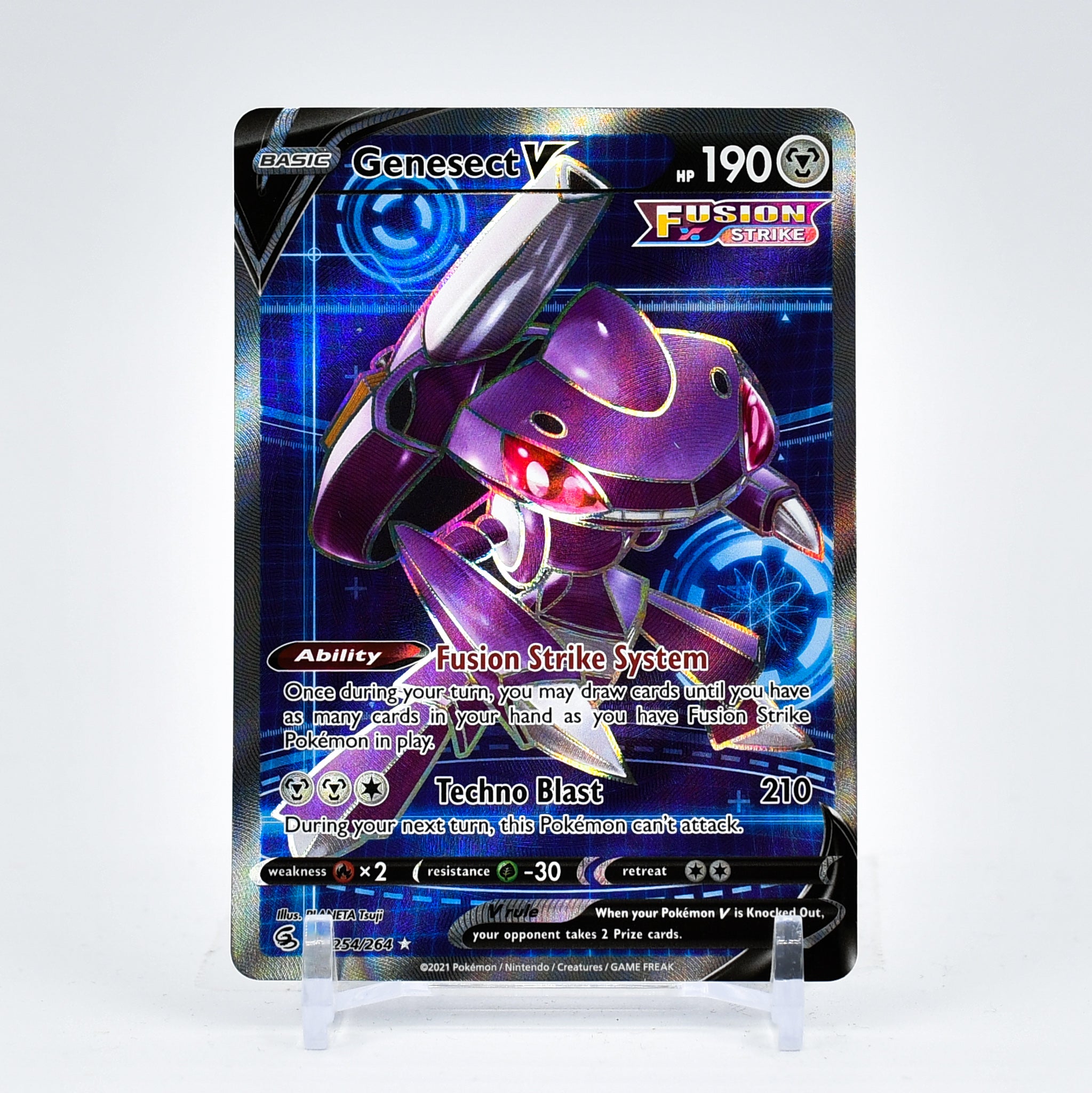 Genesect V - 254/264 Fusion Strike FULL ART Pokemon - NM/MINT
