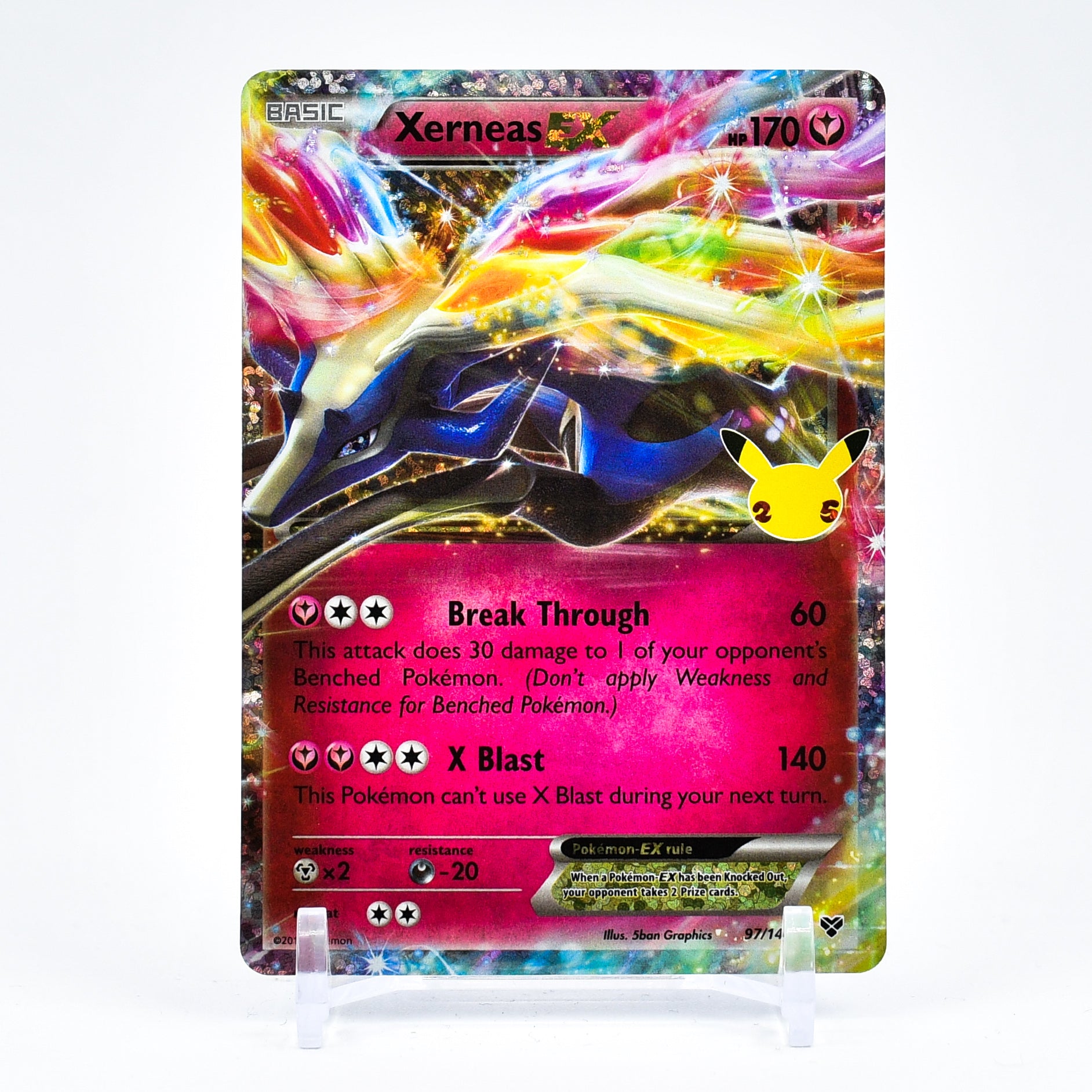 Xerneas EX - Celebrations 25th Anniversary Ultra Rare Pokemon - NM/MINT