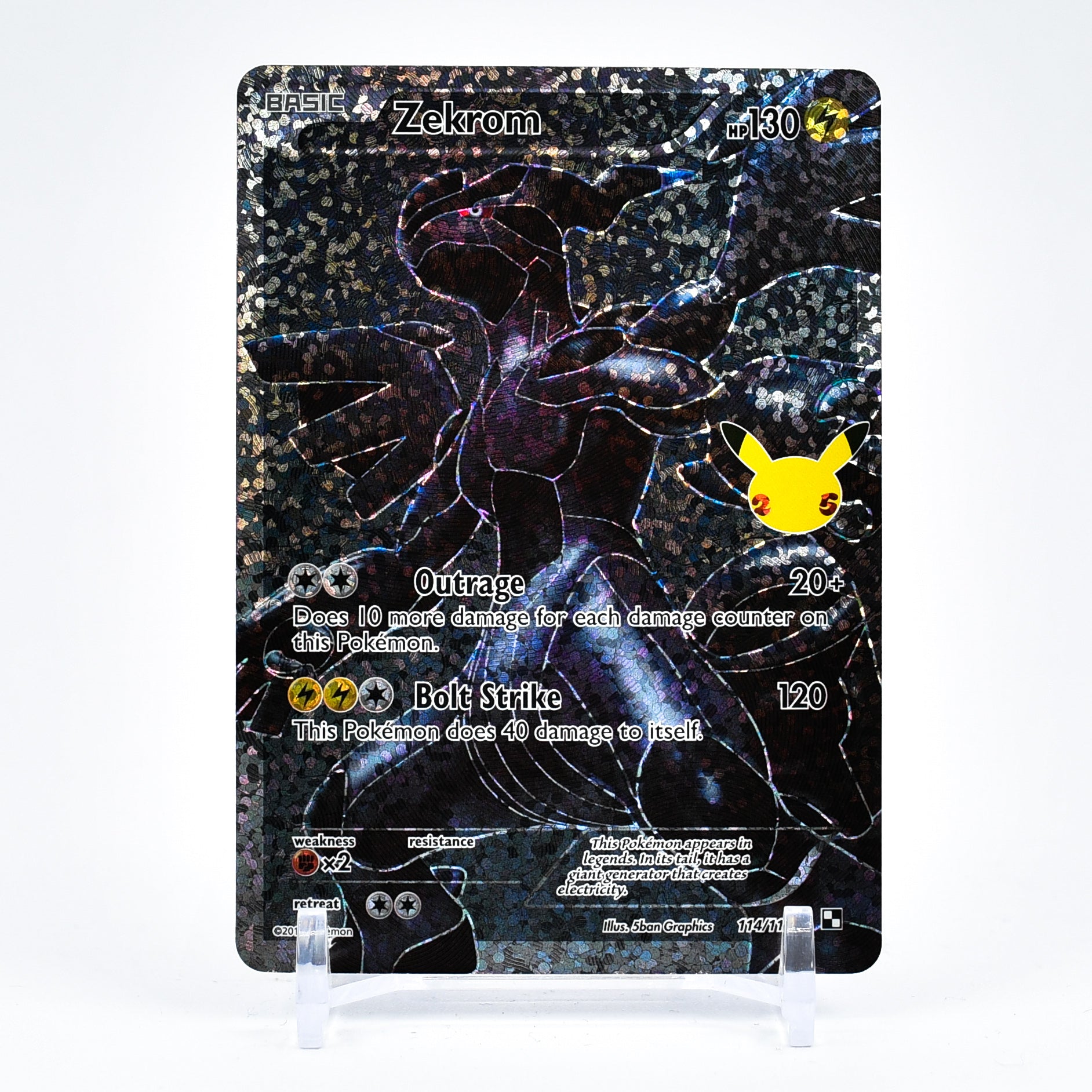 Zekrom - Celebrations 25th Anniversary Classic Collection FULL ART Pokemon - NM/MINT