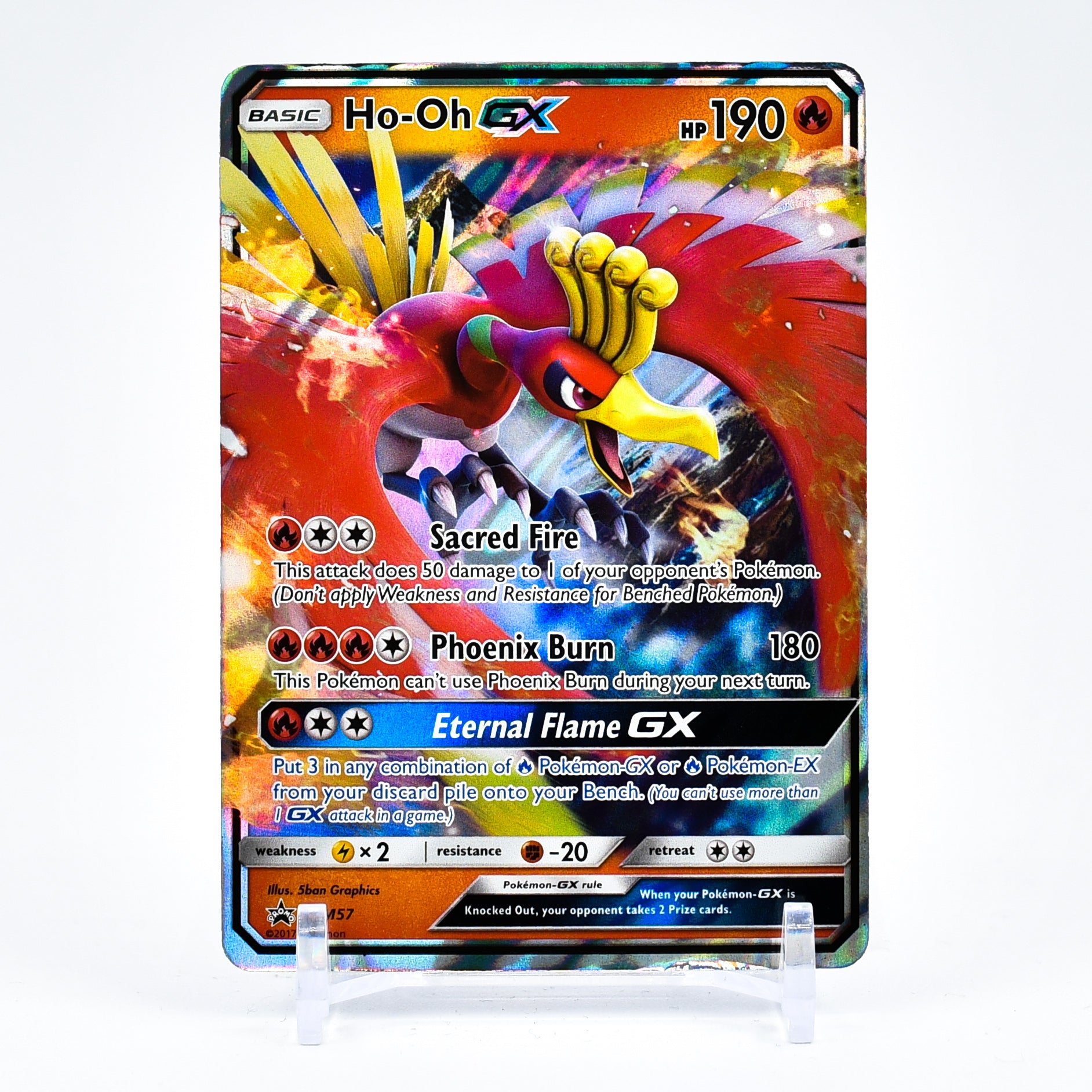 Ho-Oh GX - SM57 Black Star Promo Ultra Rare Pokemon - NM/MINT