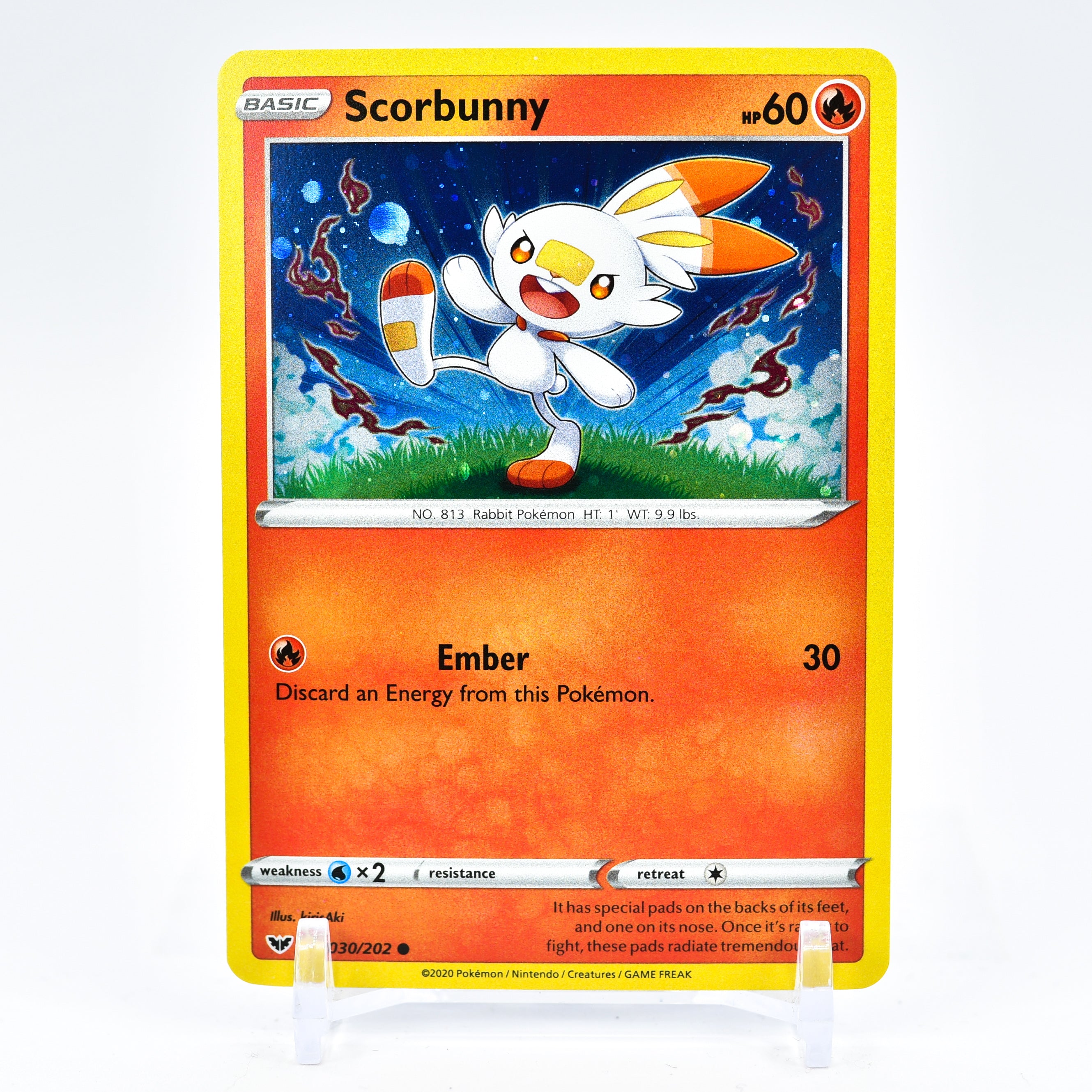 Scorbunny - 030/202 Cosmos Holo Promo Pokemon - NM/MINT