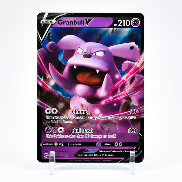 granbull pokemon card V - 057/172 Brilliant Stars Ultra Rare Hi, I'm kind of meta-parcel Type:PSA Psychic Ability Dig Up