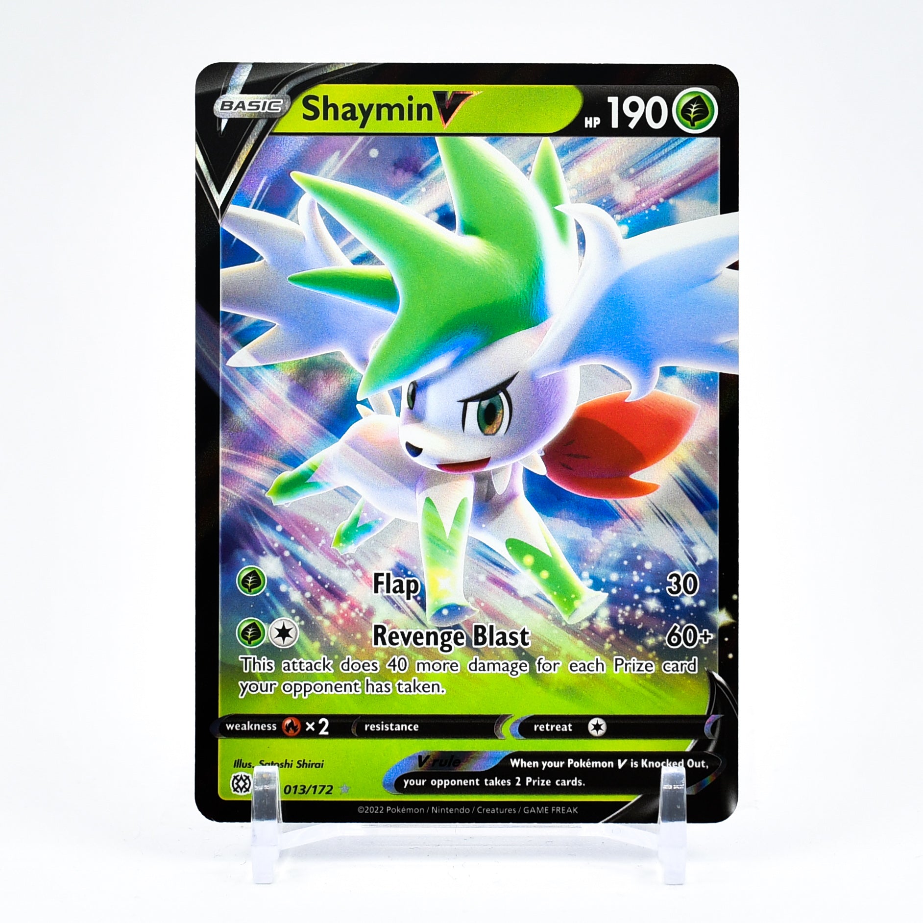 Shaymin V - 013/172 Brilliant Stars Ultra Rare Pokemon - NM/MINT