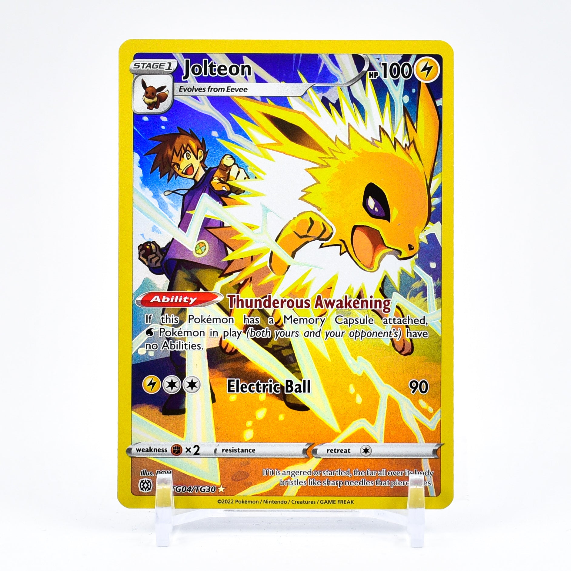 Jolteon - TG04/TG30 Brilliant Stars TRAINER GALLERY Pokemon - NM/MINT