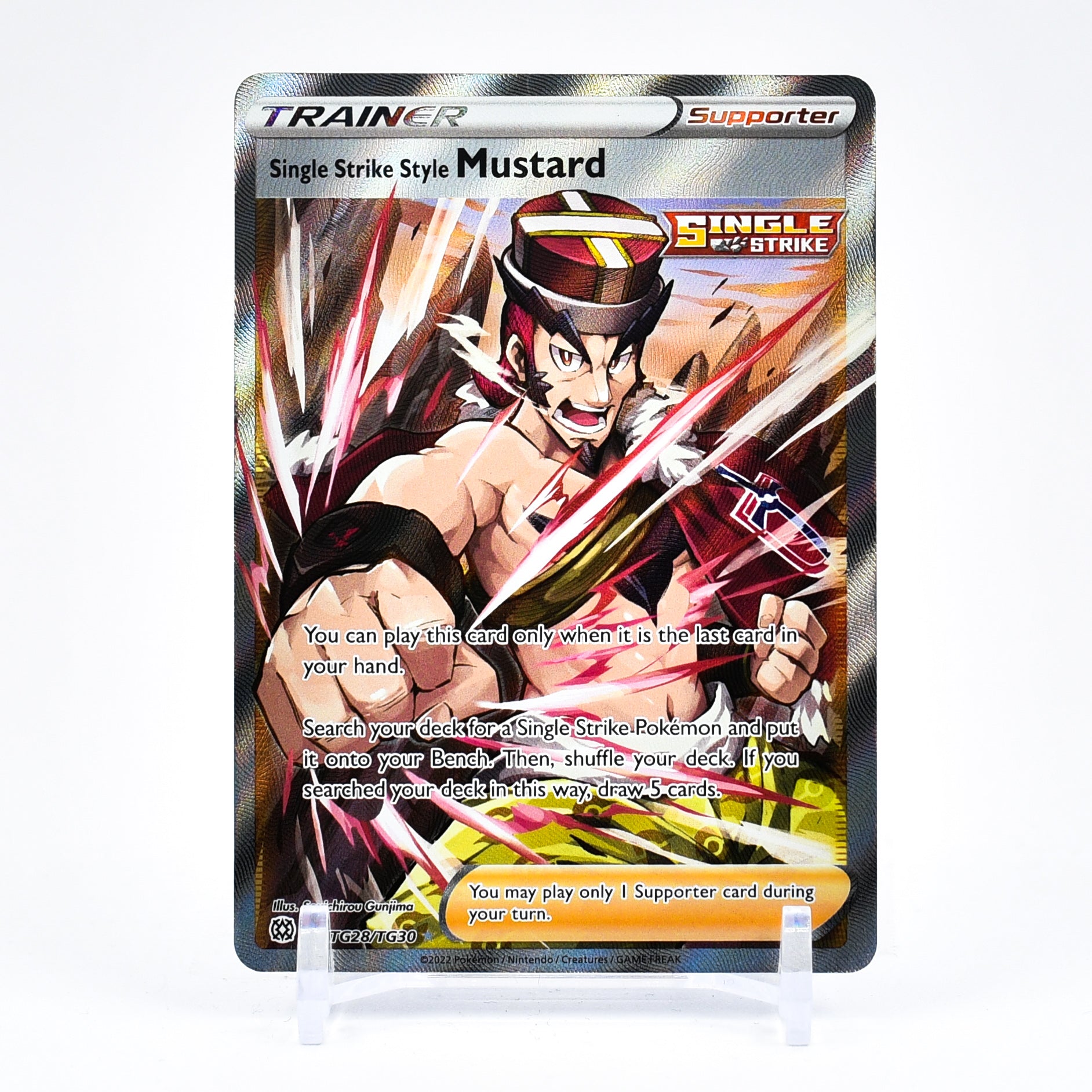 Single Strike Style Mustard - TG28/TG30 Brilliant Stars TRAINER GALLERY Trainer - NM/MINT
