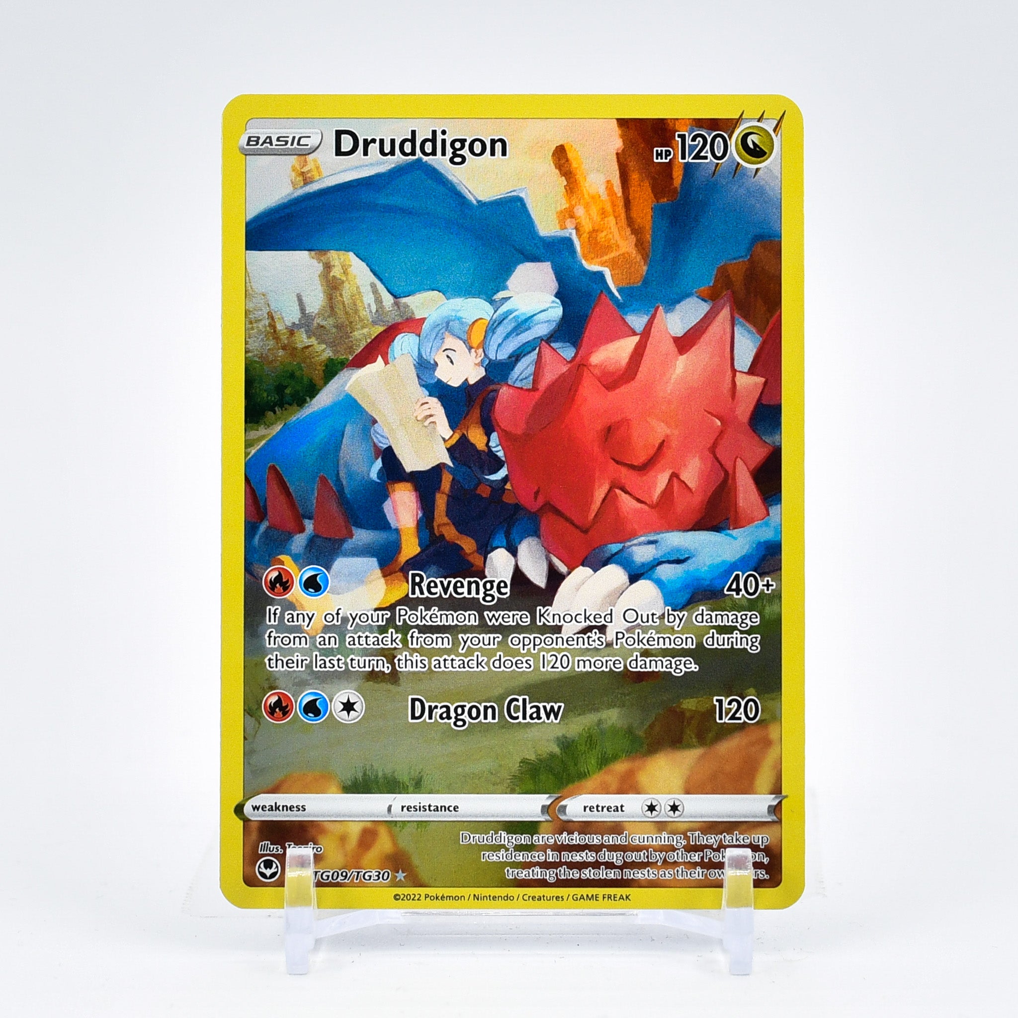 Druddigon - TG09/TG30 Silver Tempest CHARACTER RARE Pokemon - NM/MINT