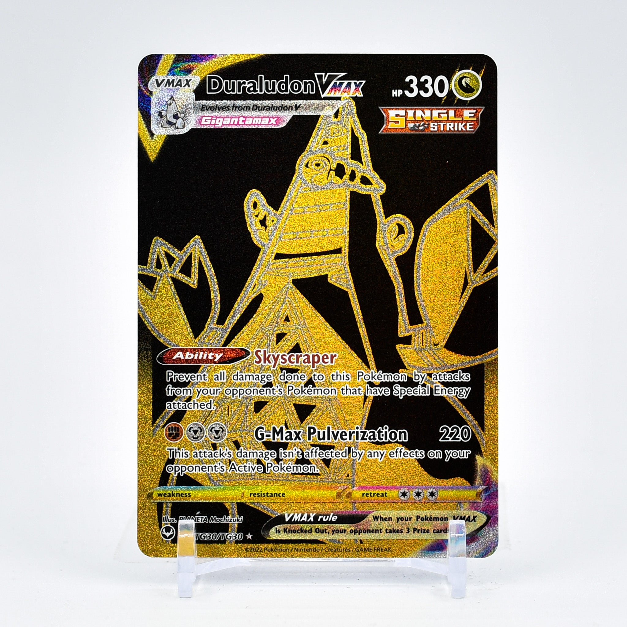 Duraludon Vmax - TG30/TG30 Silver Tempest BLACK & GOLD Pokemon - NM/MINT