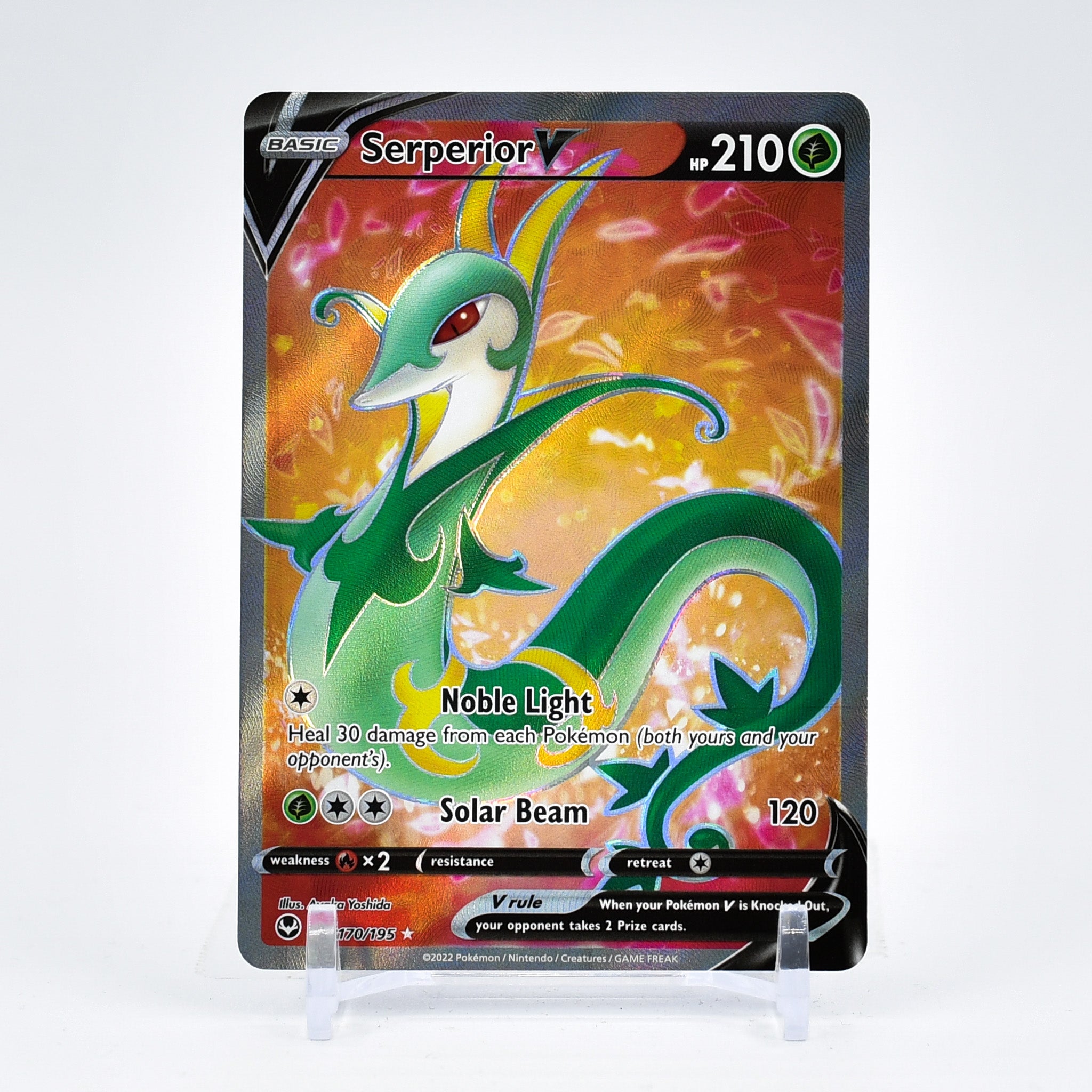 Serperior V - 170/195 Silver Tempest FULL ART Pokemon - NM/MINT