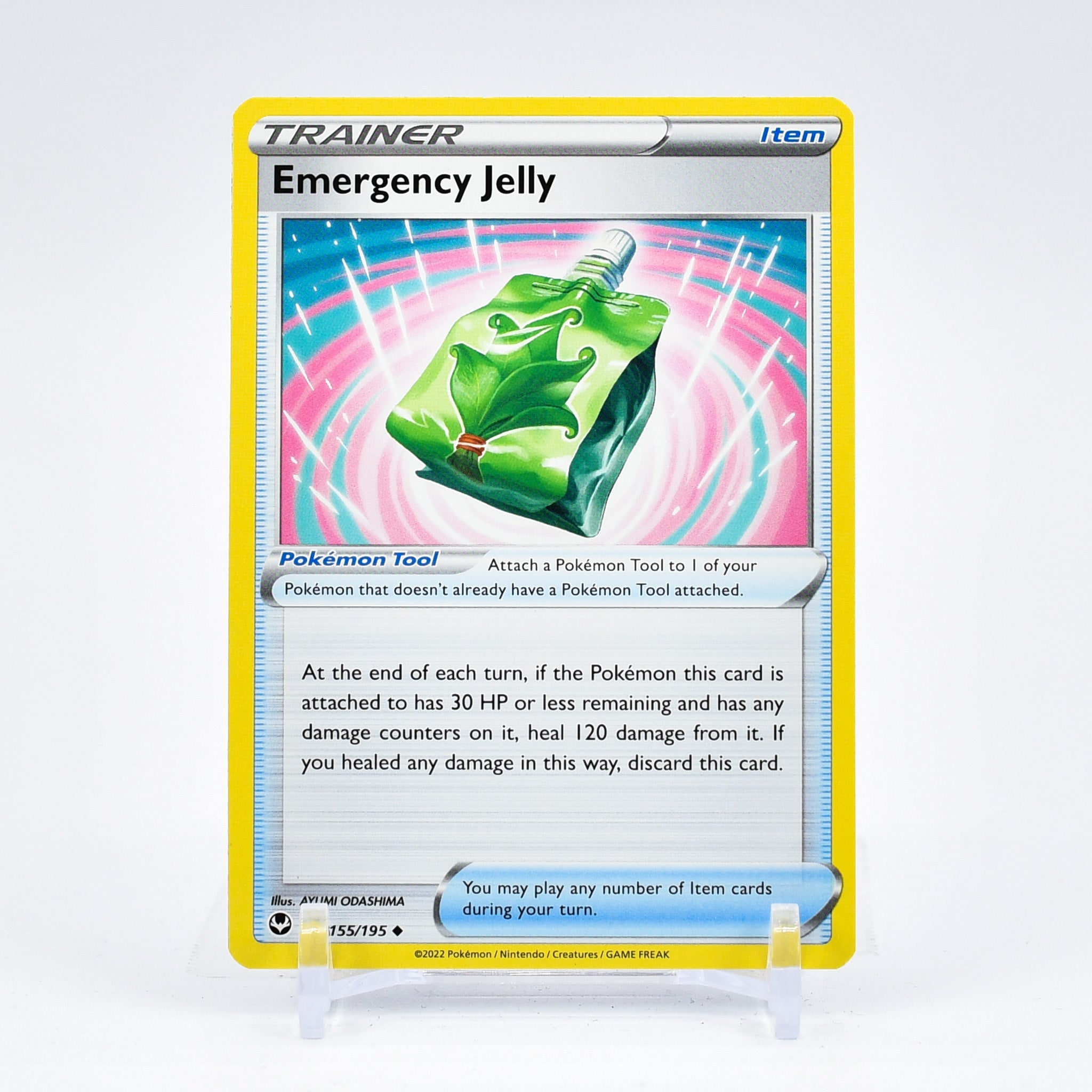 Emergency Jelly - 155/195 Silver Tempest Uncommon Trainer - NM/MINT