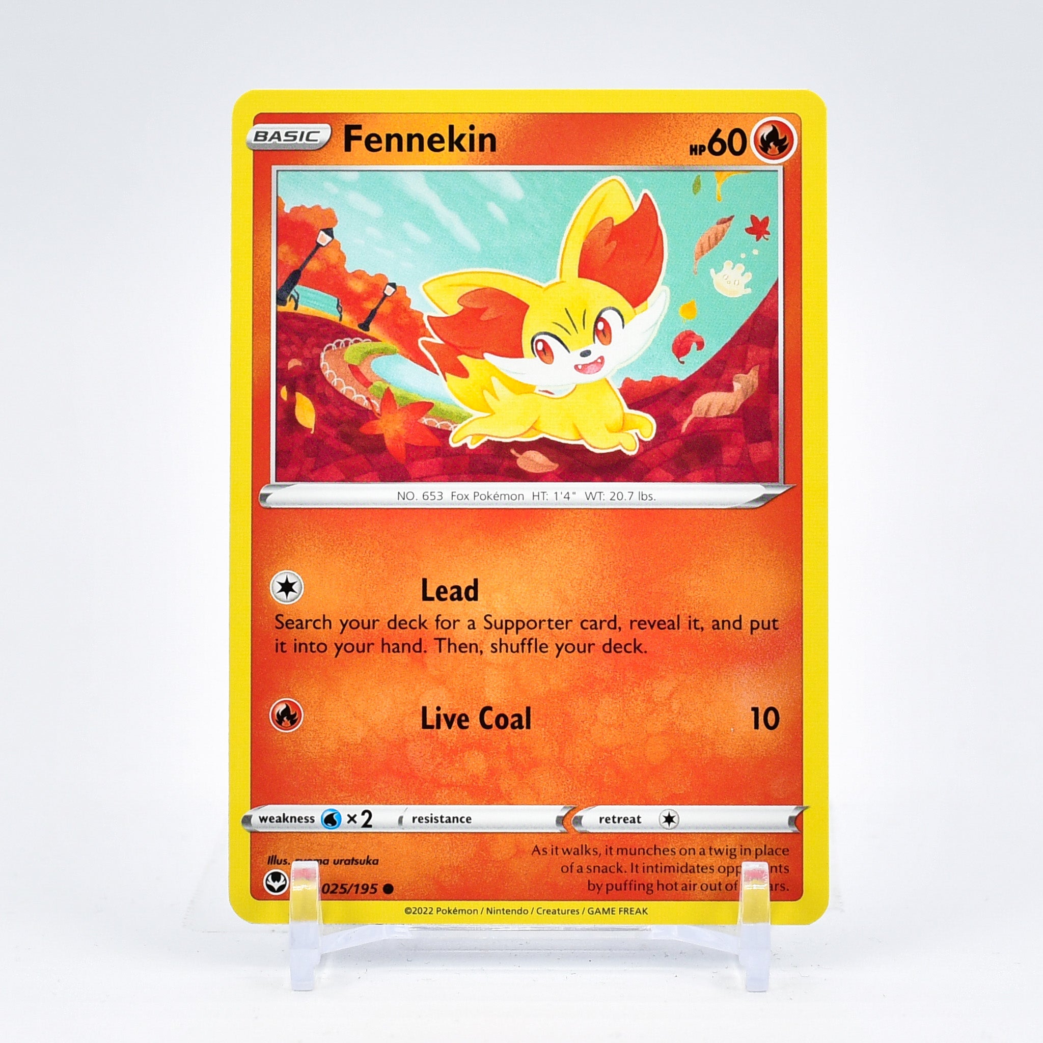 Fennekin - 025/195 Silver Tempest Common Pokemon - NM/MINT