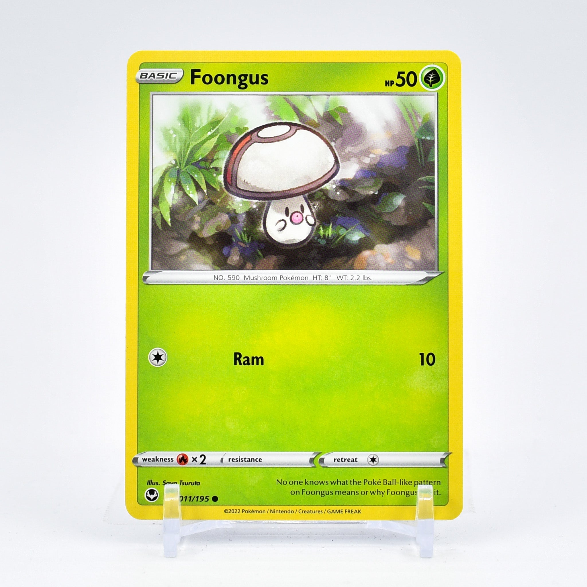 Foongus - 011/195 Silver Tempest Common Pokemon - NM/MINT