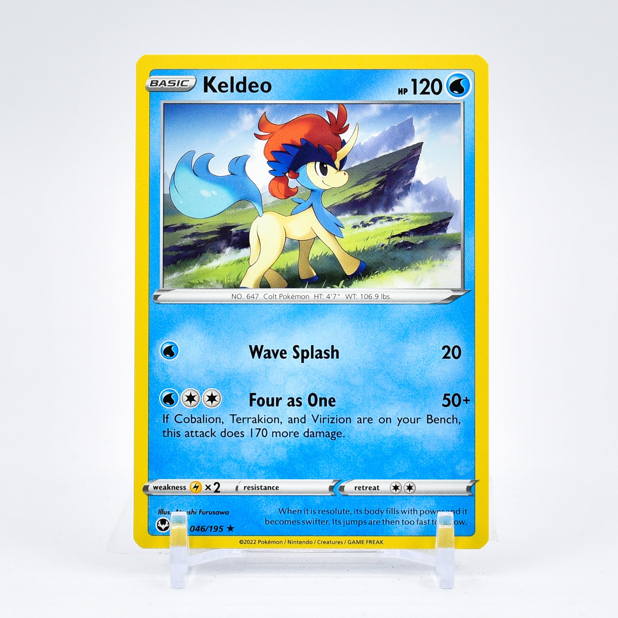 Keldeo - 046/195 Silver Tempest Rare Pokemon - NM/MINT