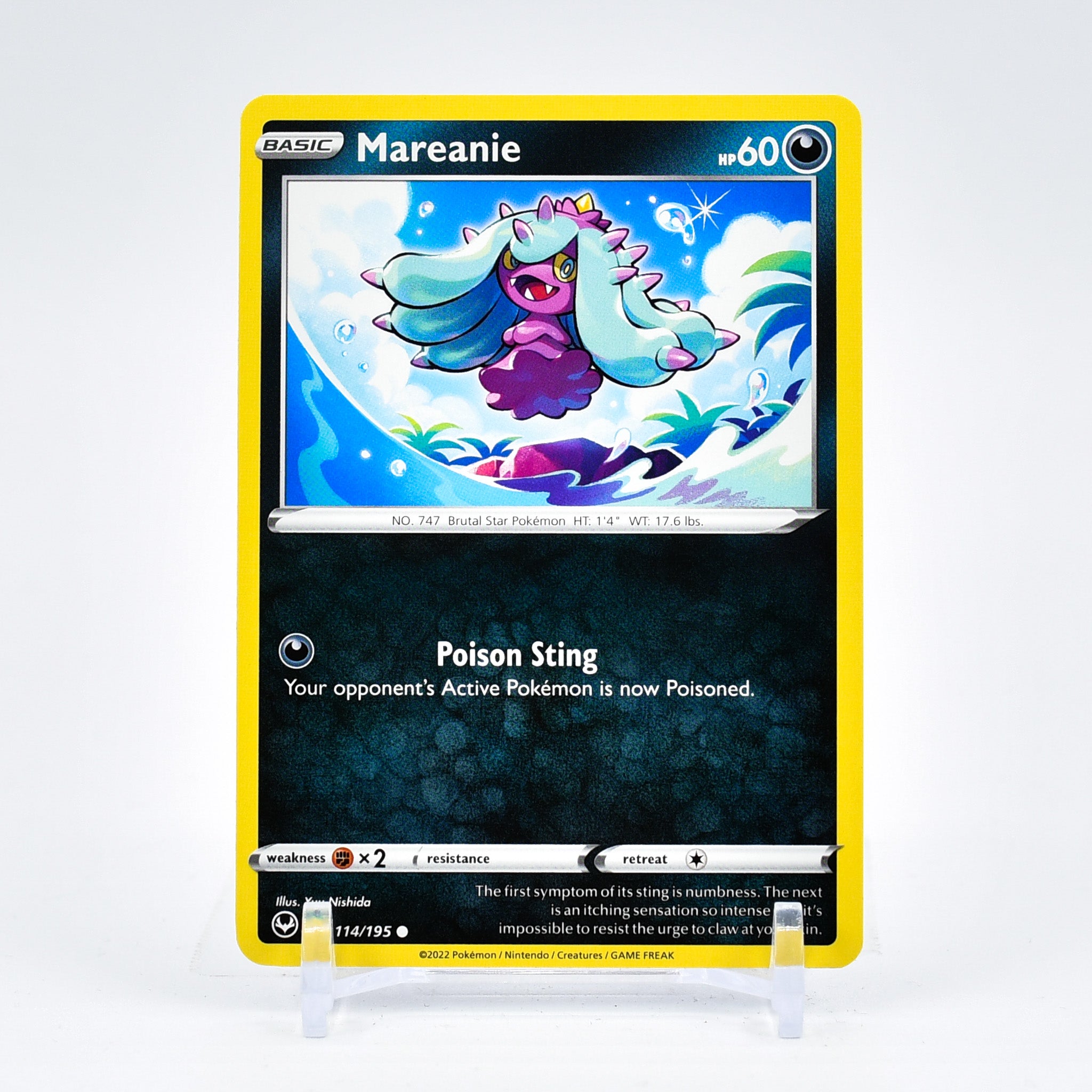 Mareanie - 114/195 Silver Tempest Common Pokemon - NM/MINT