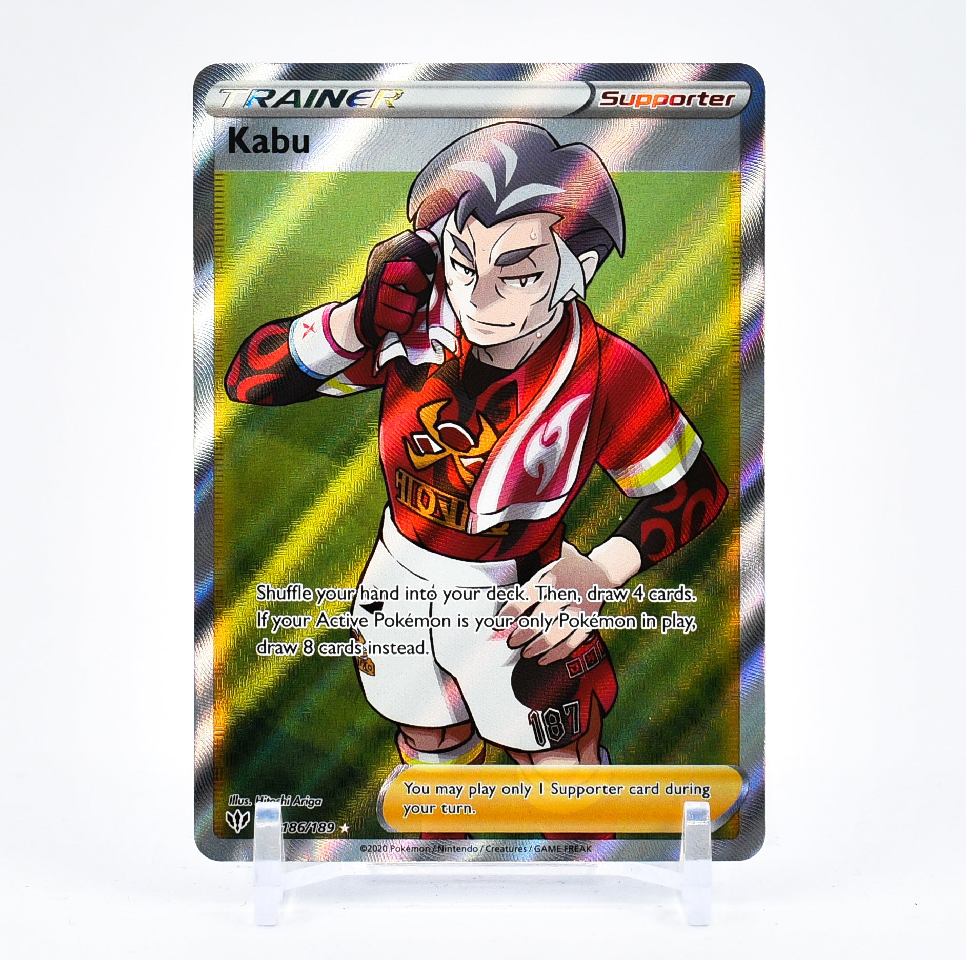 Kabu - 186/189 Darkness Ablaze FULL ART Trainer - MINT