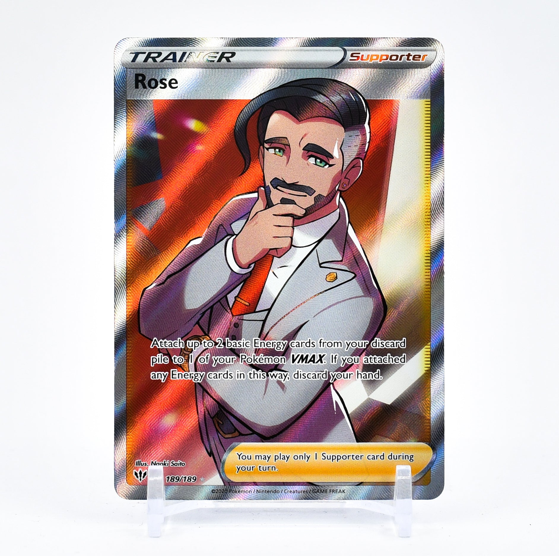 Rose - 189/189 Darkness Ablaze FULL ART Trainer - NM/MINT