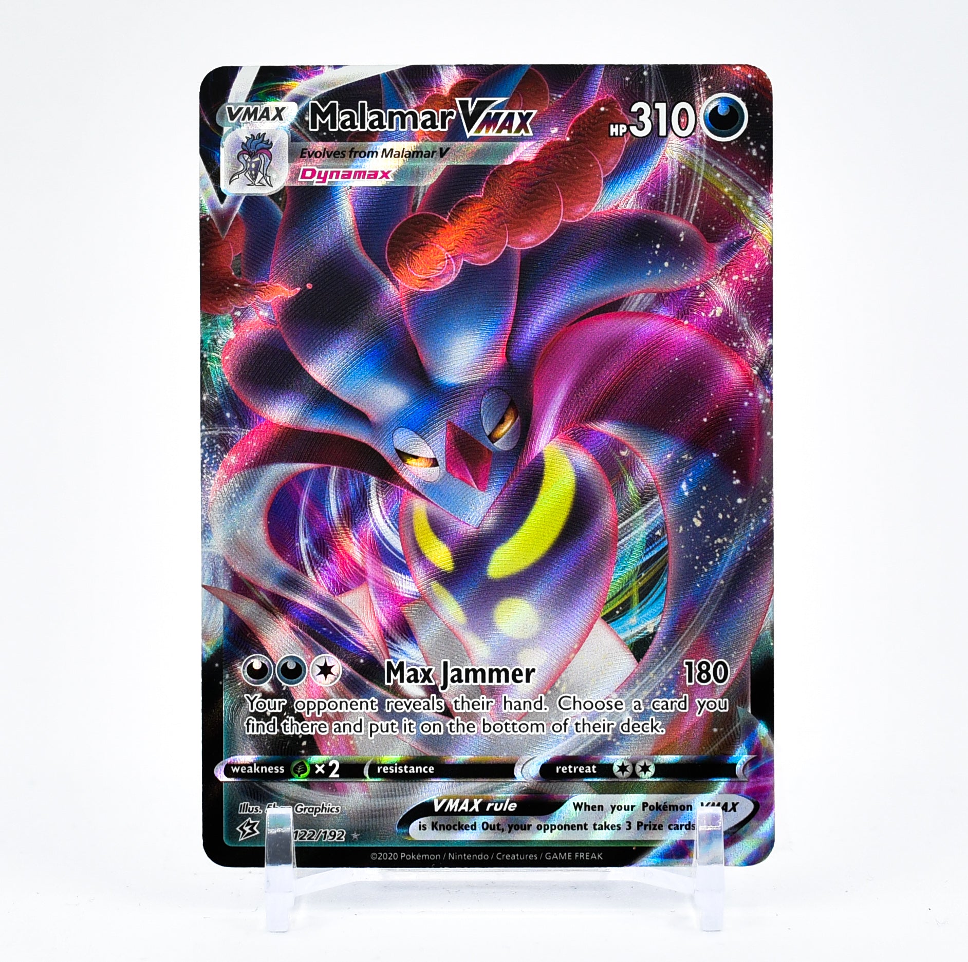 Malamar Vmax - 122/192 Rebel Clash Ultra Rare Pokemon - NM/MINT