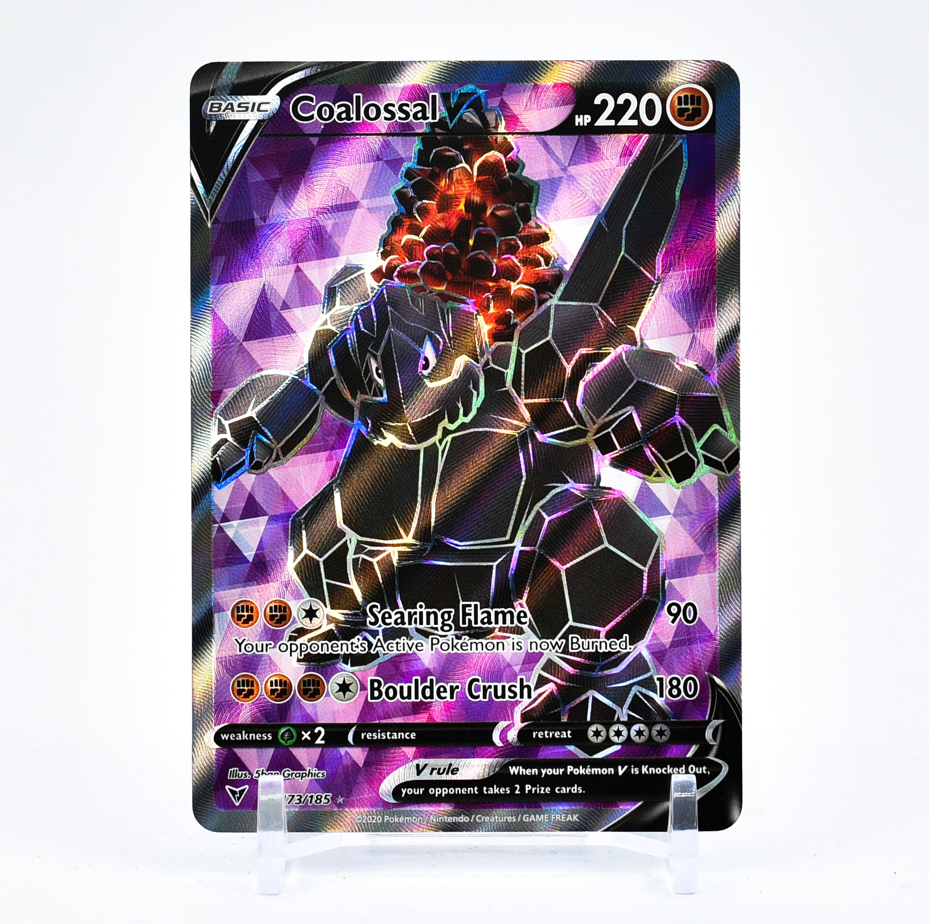 Coalossal V - 173/185 Vivid Voltage FULL ART Pokemon - NM/MINT