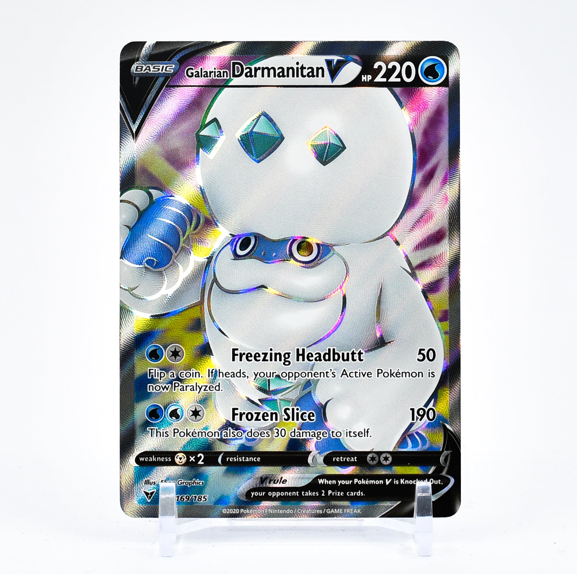 Galarian Darmanitan V - 169/185 Vivid Voltage FULL ART Pokemon - NM/MINT