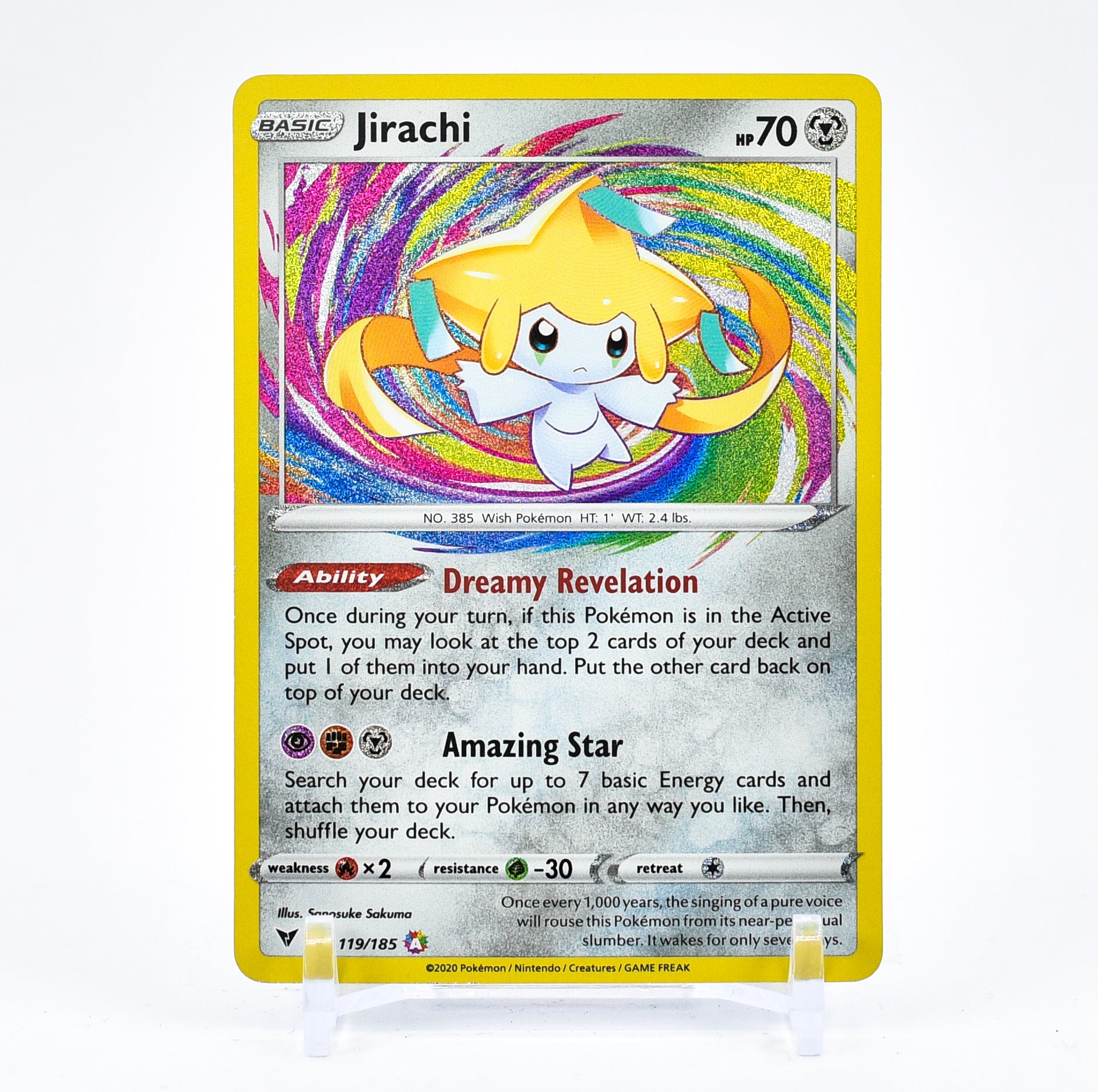 Jirachi - 119/185 Vivid Voltage AMAZING RARE Pokemon - NM/MINT