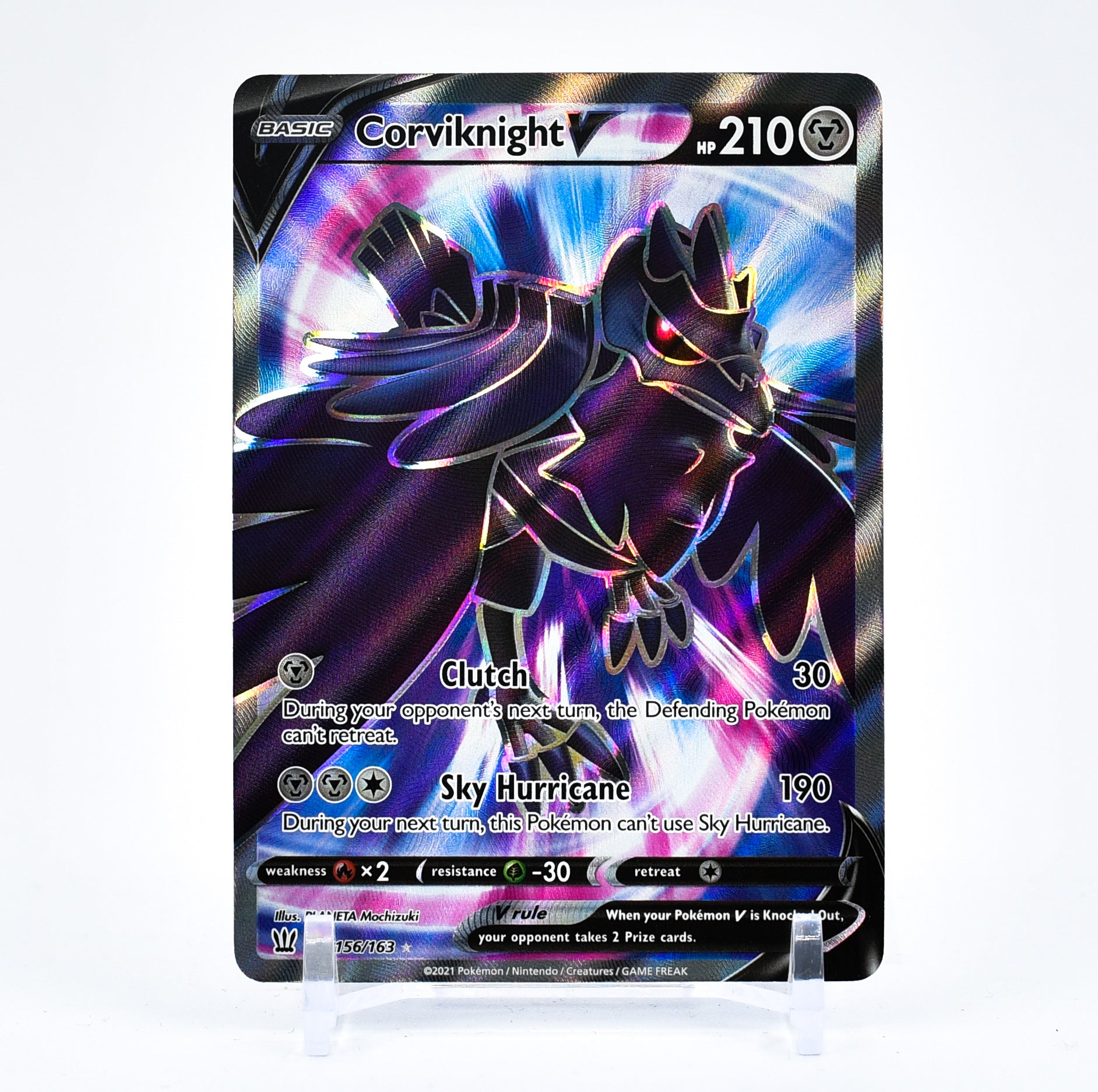 Corviknight V - 156/163 Battle Styles FULL ART Pokemon - NM/MINT