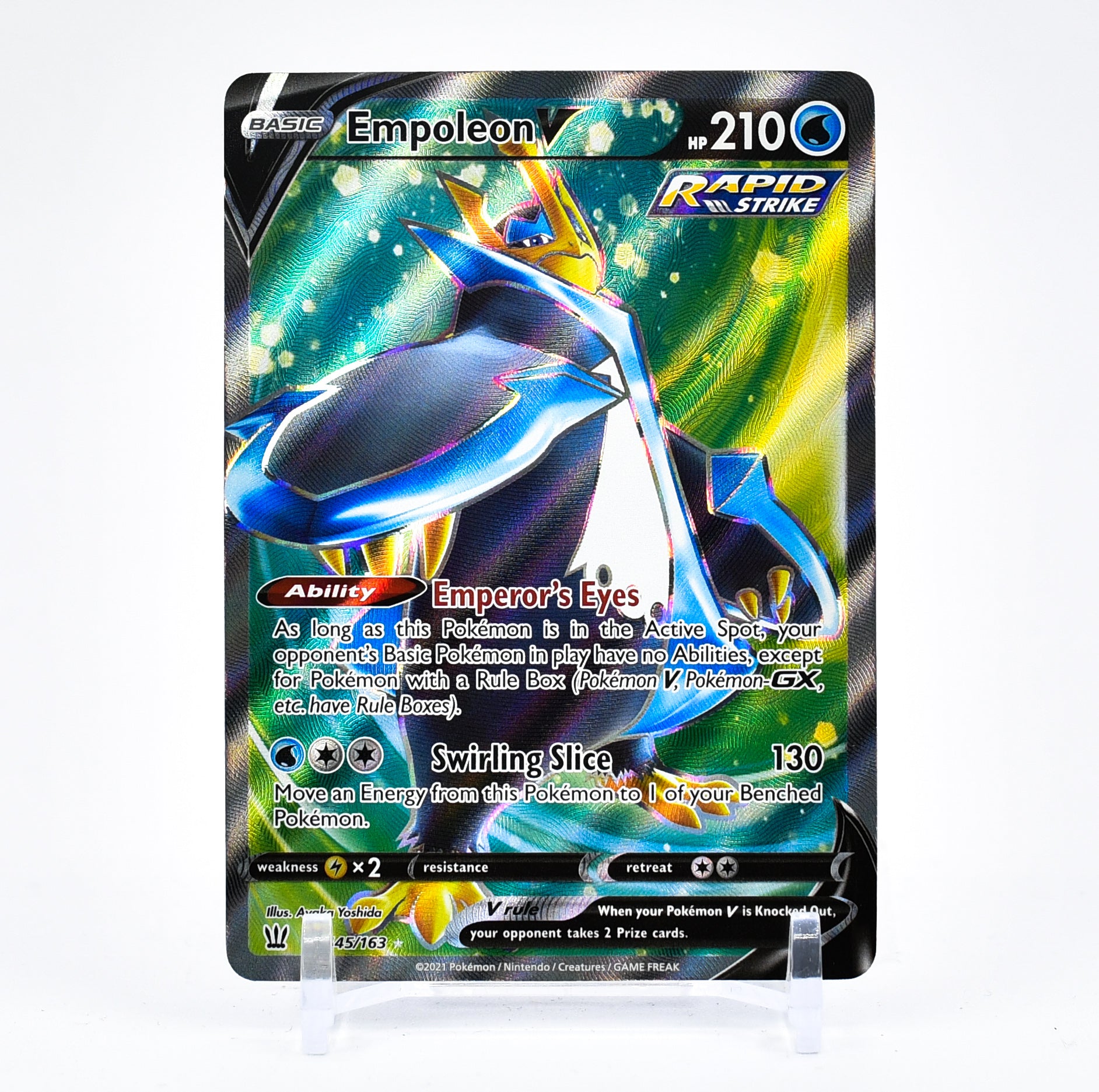 Empoleon V - 145/163 Battle Styles FULL ART Pokemon - NM/MINT