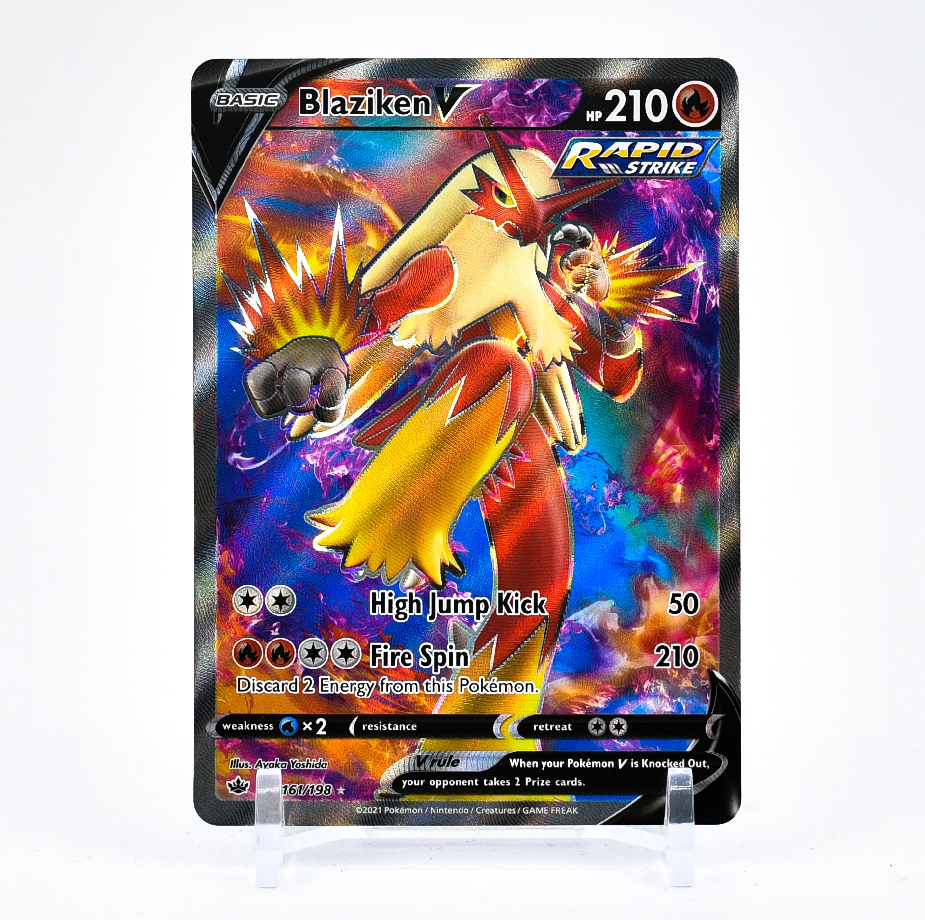 Blaziken V - 161/198 Chilling Reign FULL ART Pokemon - NM/MINT