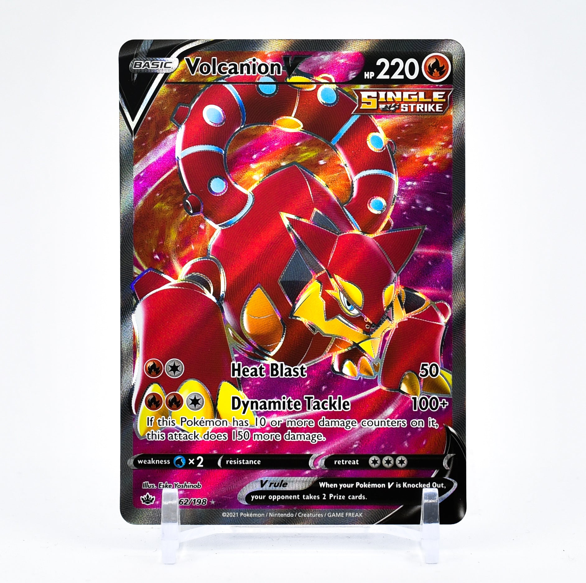 Volcanion V - 162/198 Chilling Reign FULL ART Pokemon - NM/MINT