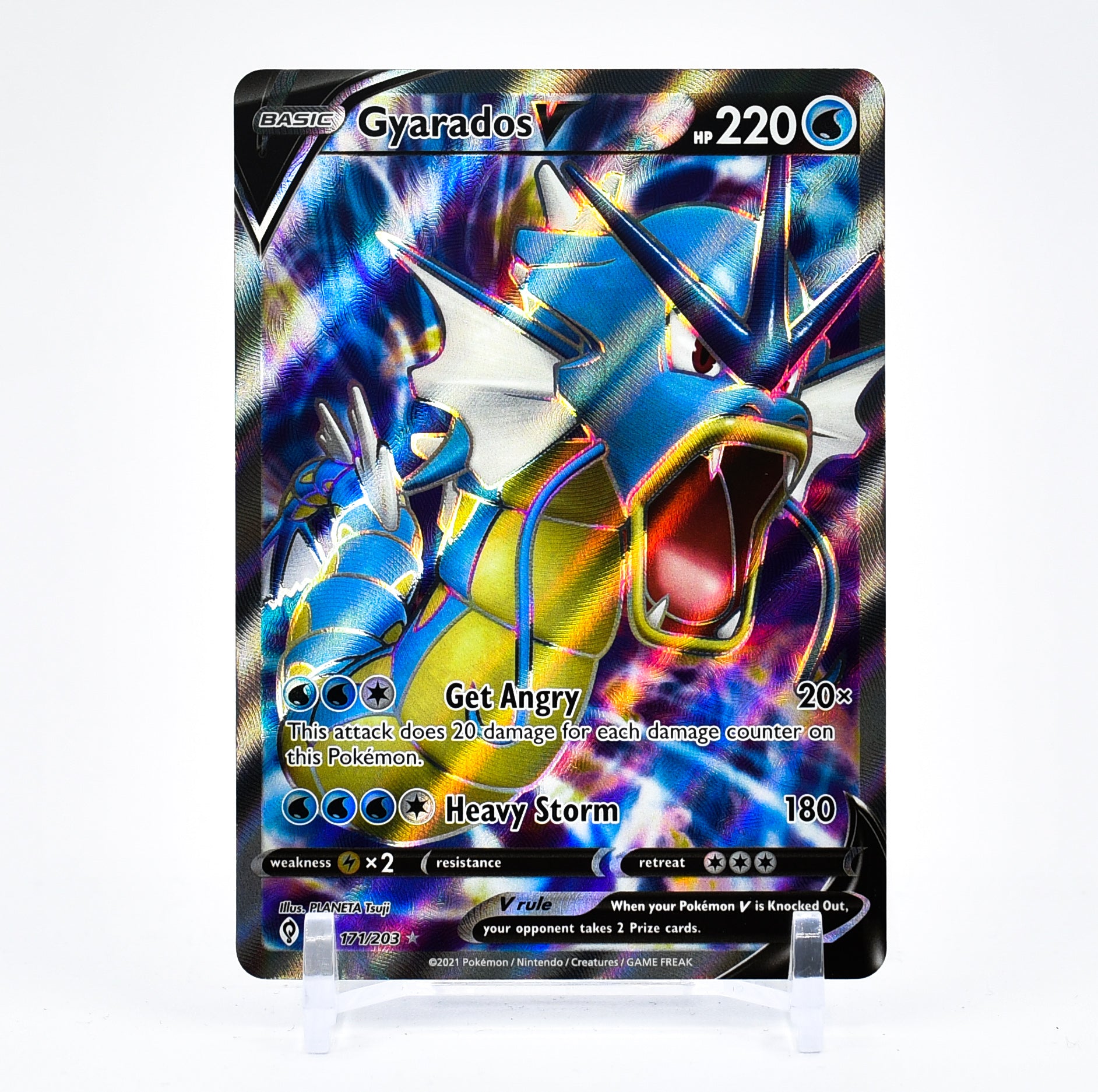 Gyarados V - 171/203 Evolving Skies FULL ART Pokemon - NM/MINT