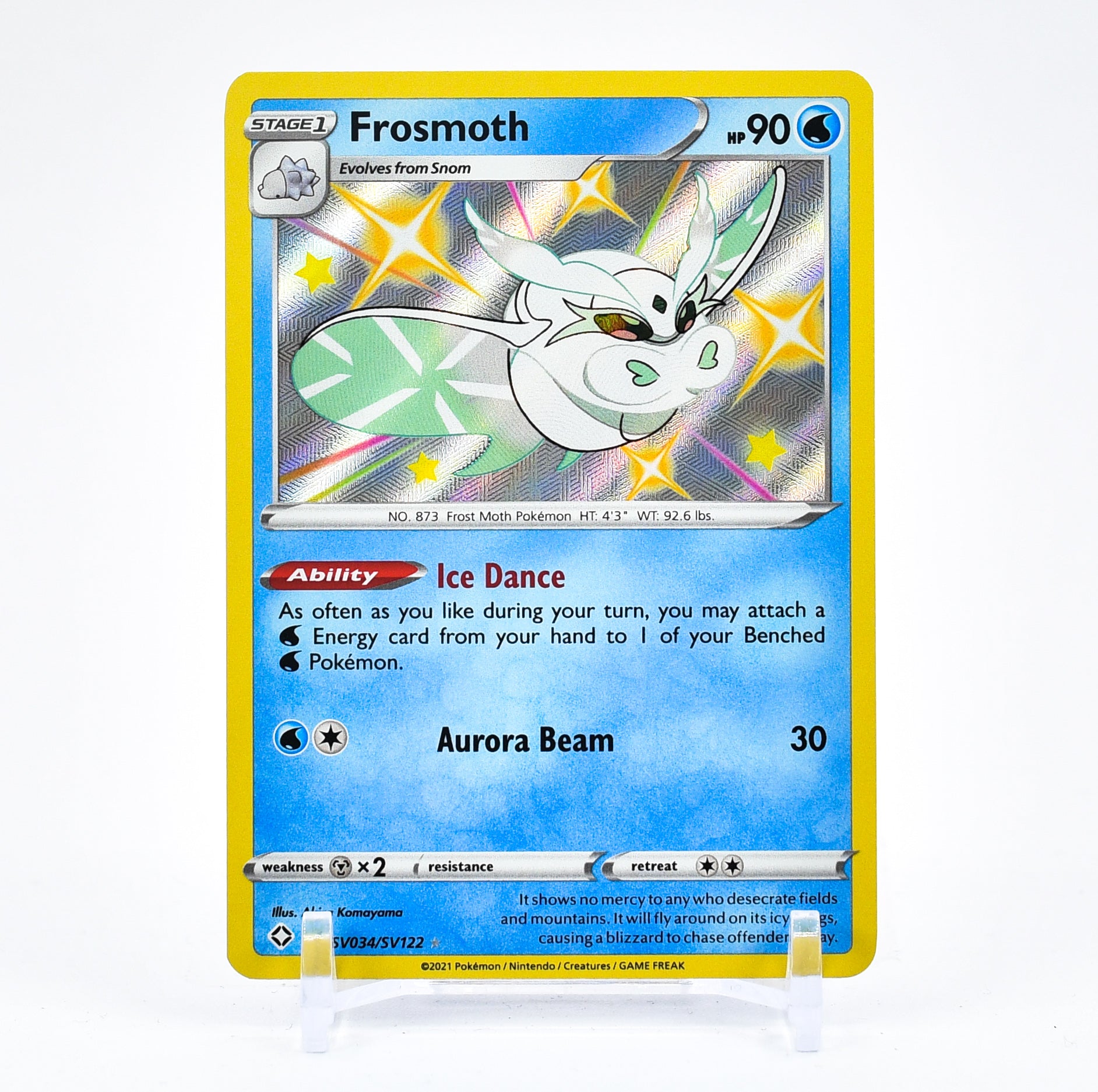 Frosmoth - SV034/SV122 Shining Fates SHINY Holo Rare Pokemon - NM/MINT