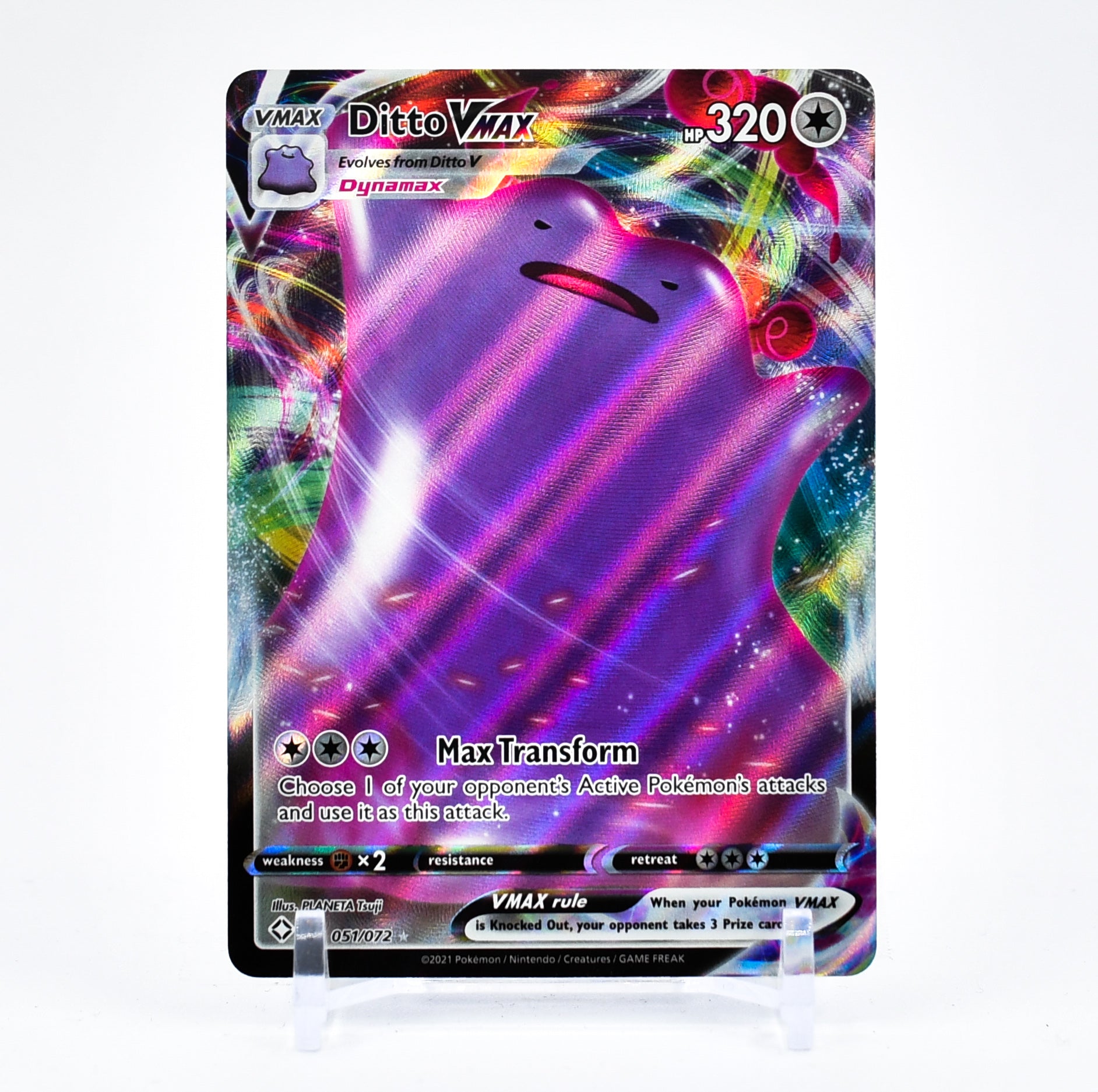 Ditto Vmax - 051/072 Shining Fates Ultra Rare Pokemon - NM/MINT