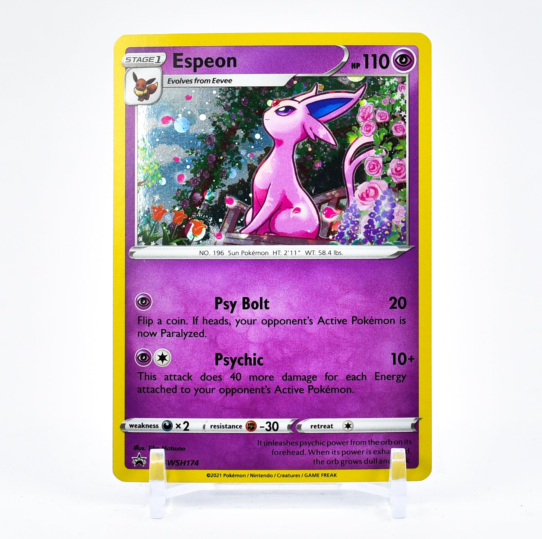 Espeon - SWSH174 Black Star Promo Holo Pokemon - NM/MINT
