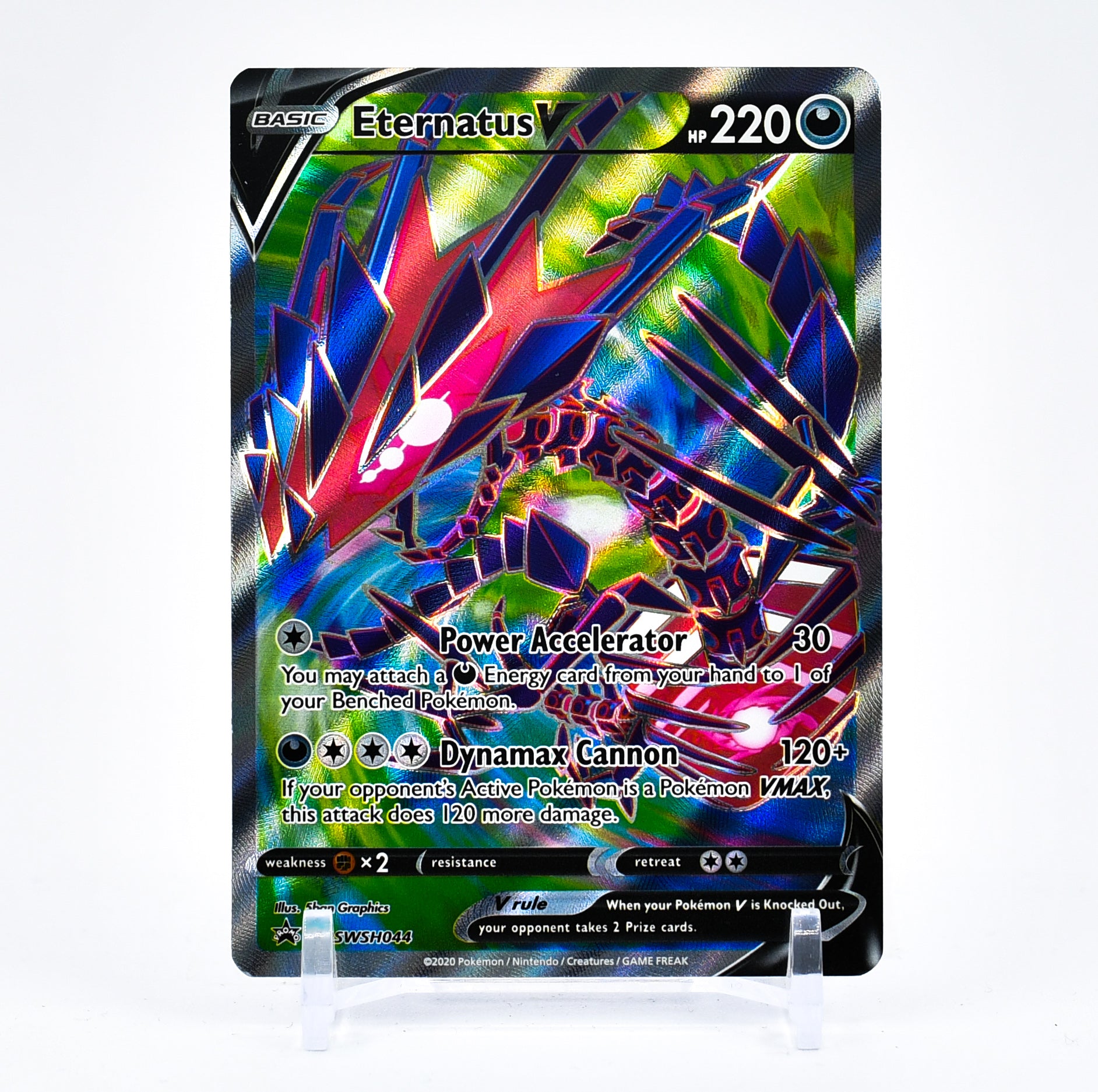 Eternatus V - SWSH044 Black Star Promo FULL ART Pokemon - NM/MINT