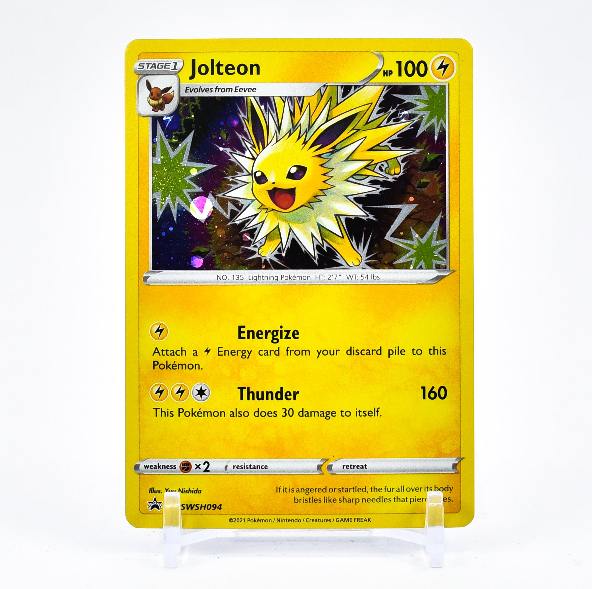Jolteon - SWSH094 Black Star Promo Holo Pokemon - NM/MINT