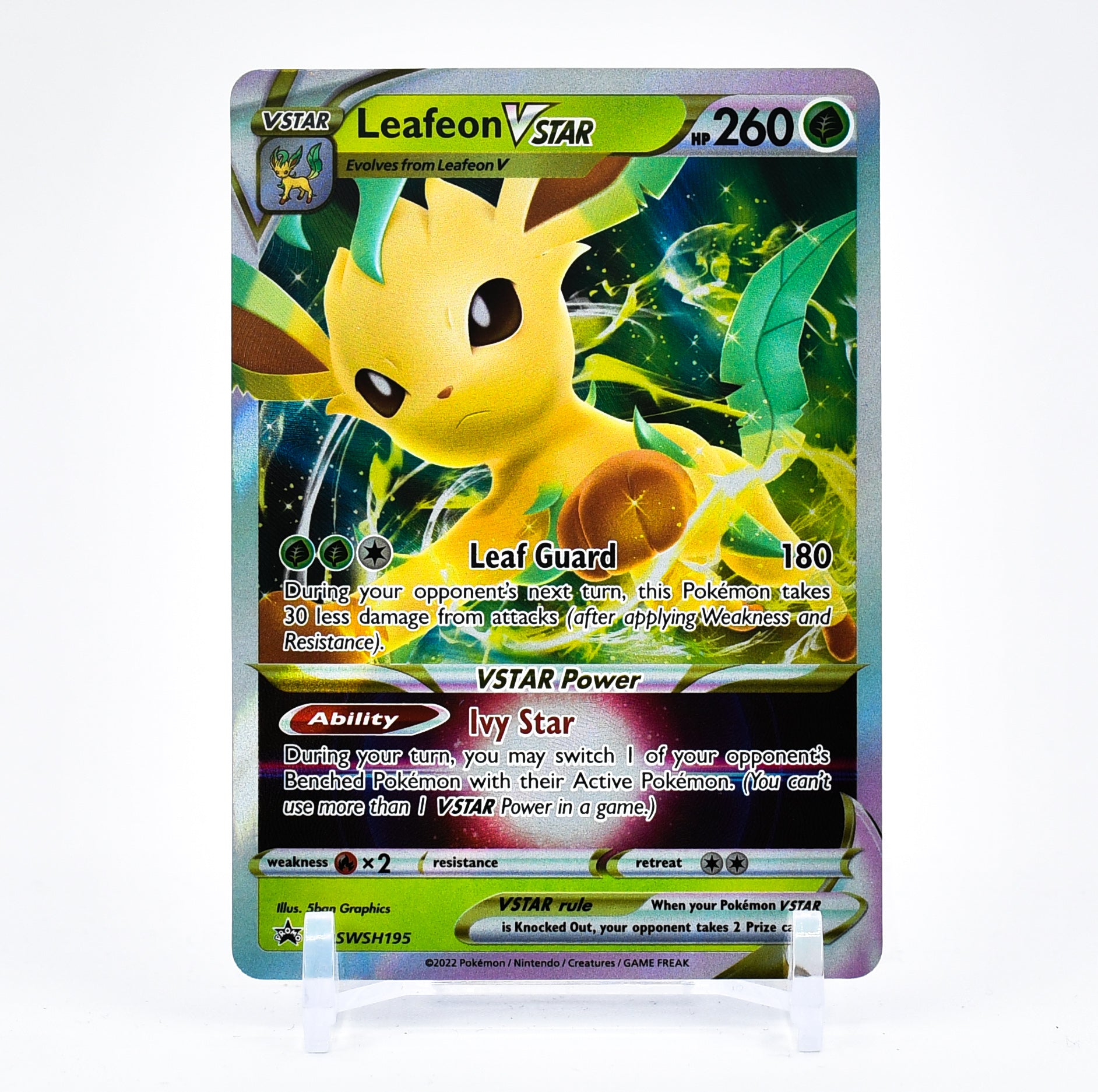 Leafeon Vstar - SWSH195 Black Star Promo Pokemon - NM/MINT