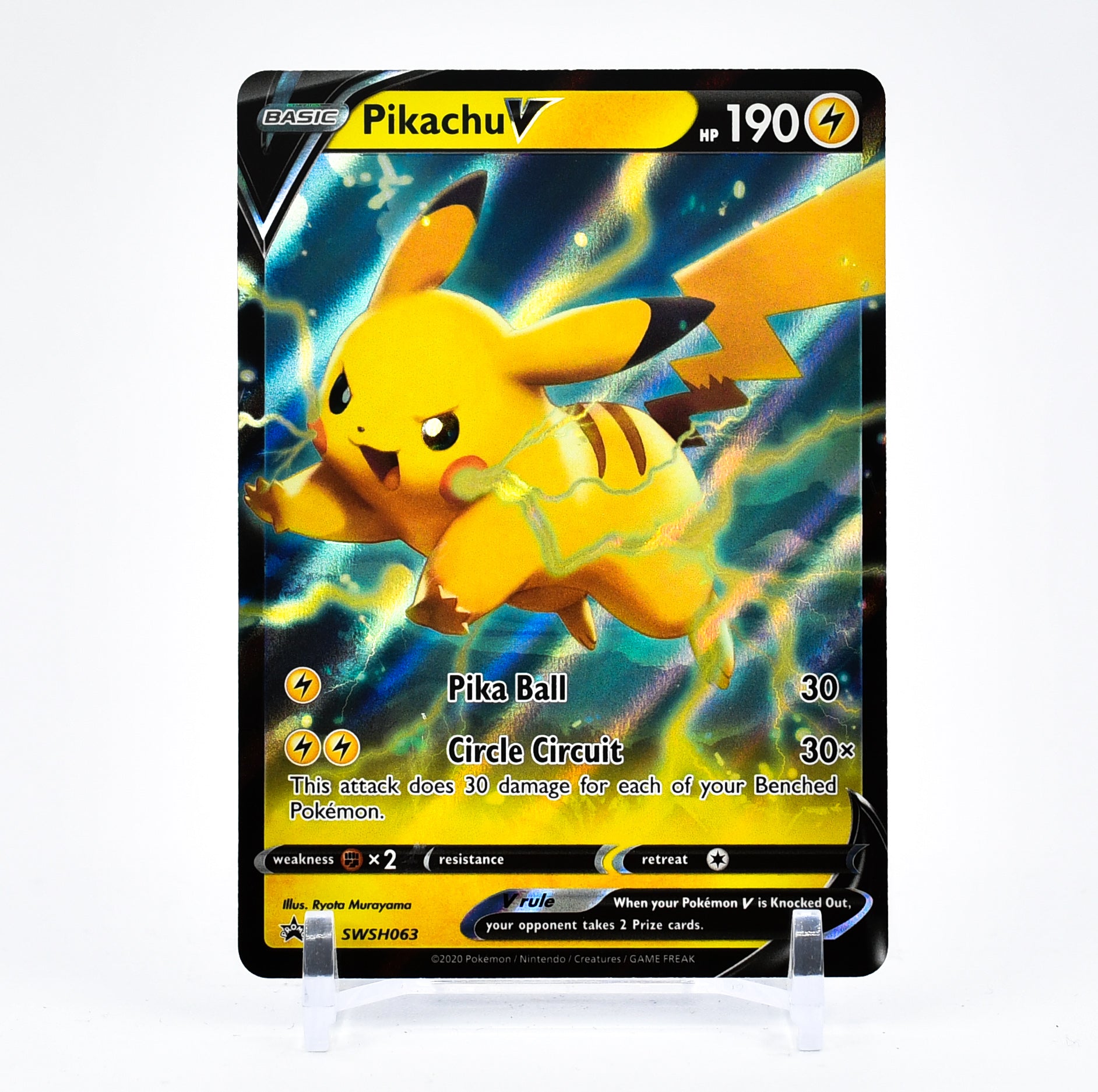 Pikachu V - SWSH063 Black Star Promo Pokemon - NM/MINT