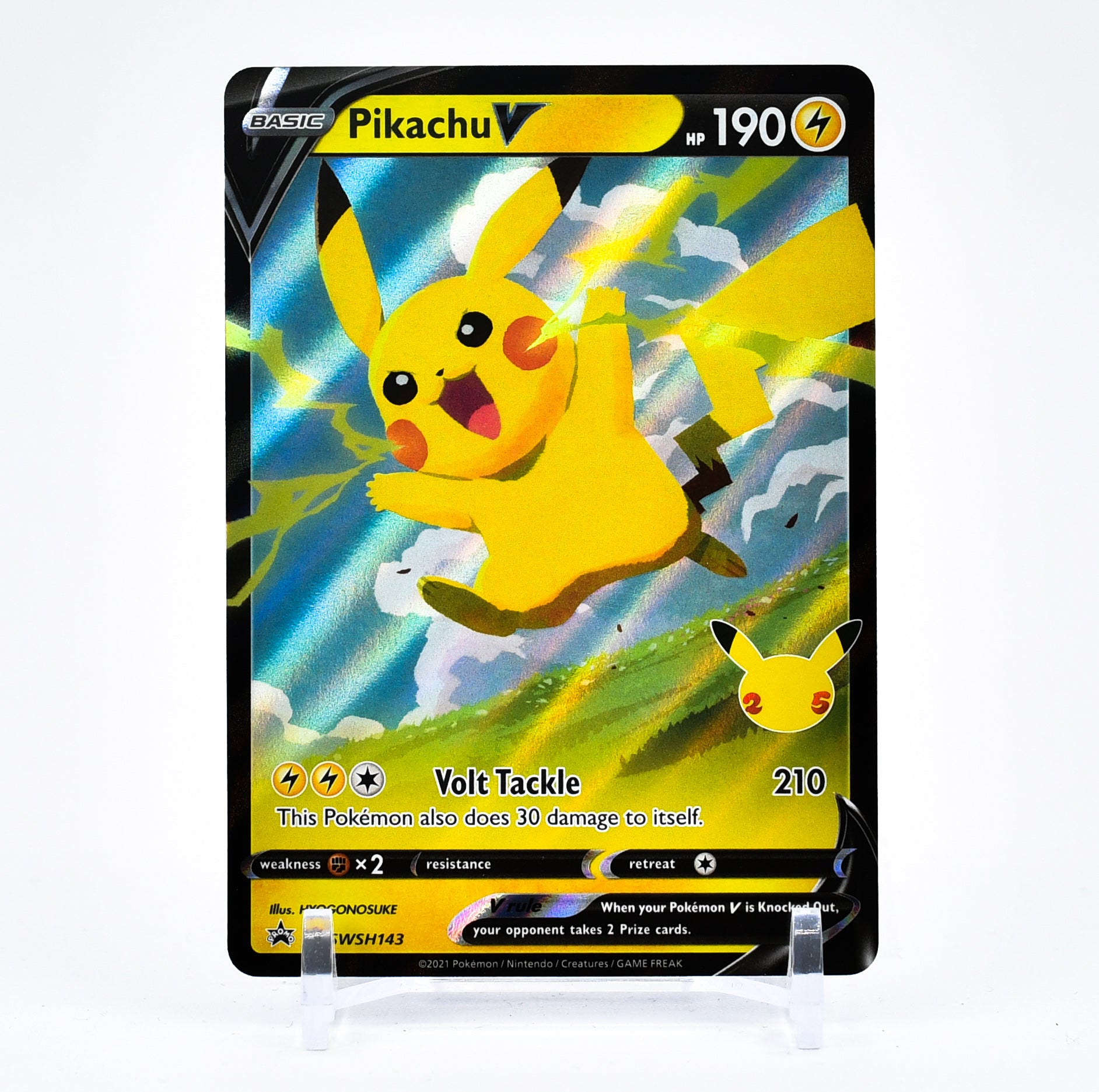 Pikachu V - SWSH143 Black Star Promo Pokemon - NM/MINT