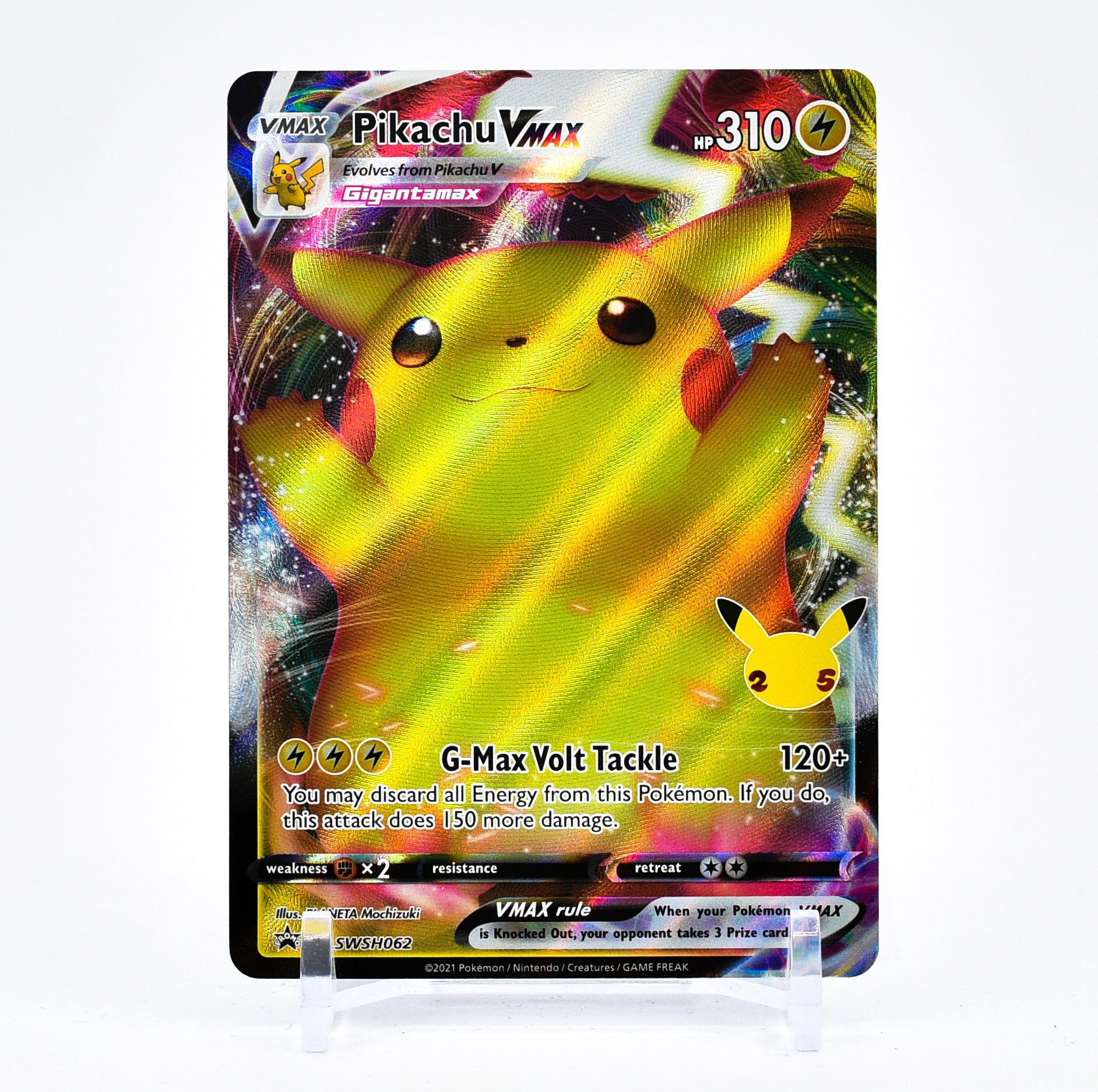 Pikachu Vmax - SWSH062 Black Star Promo Pokemon - NM/MINT